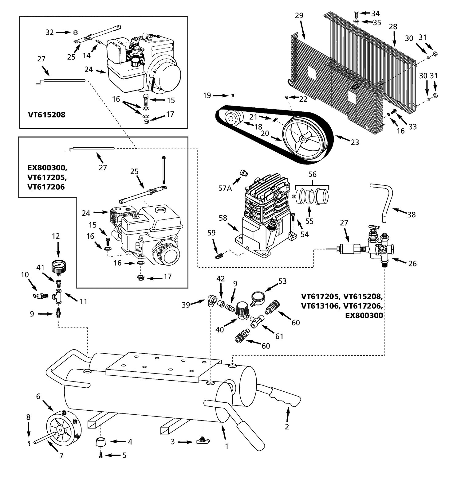 Air Compressor Parts Diagram Campbell Hausfeld Air Pressor Parts Of Air Compressor Parts Diagram