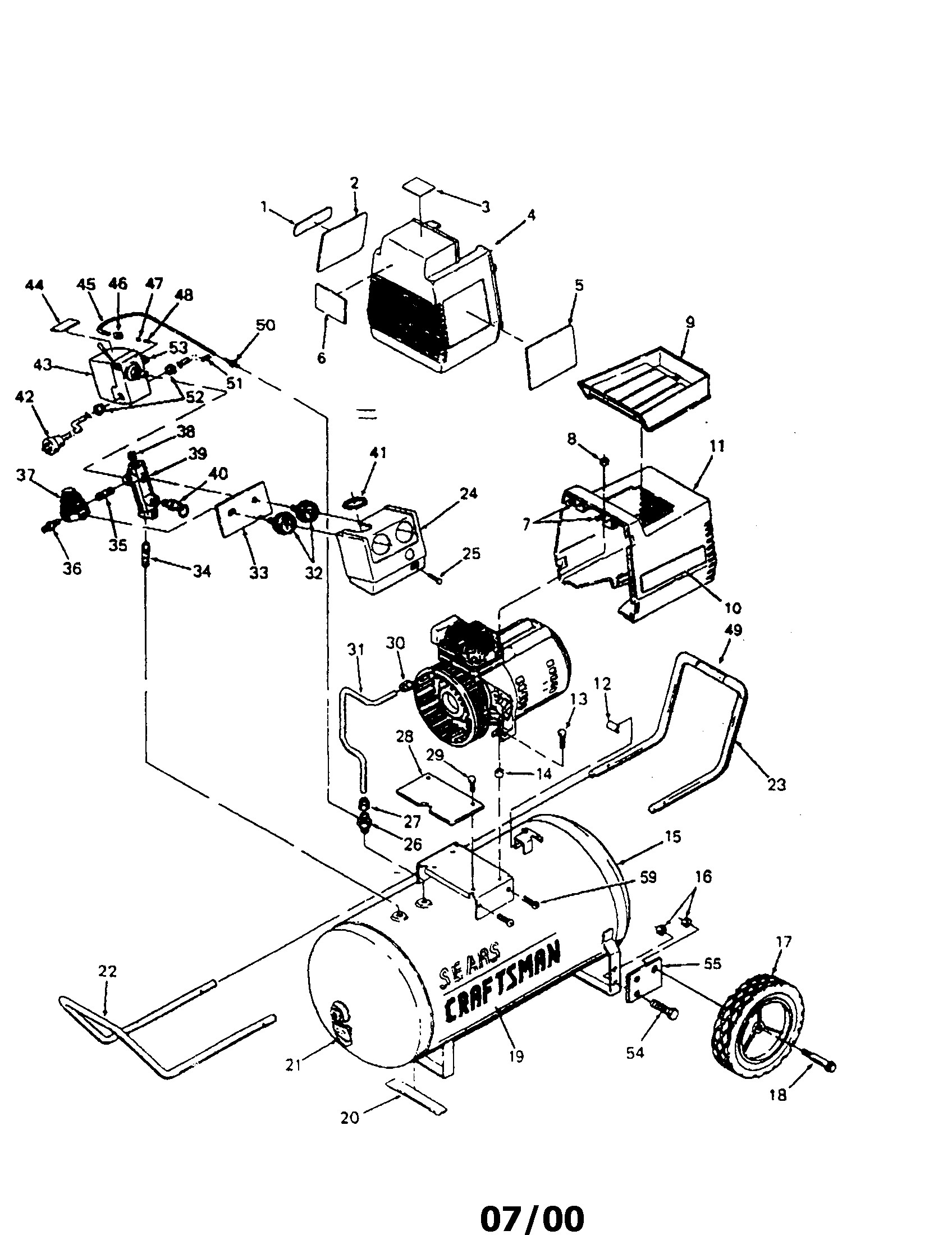 Air Compressor Parts Diagram Sears Craftsman 919 Air Pressor Parts Of Air Compressor Parts Diagram