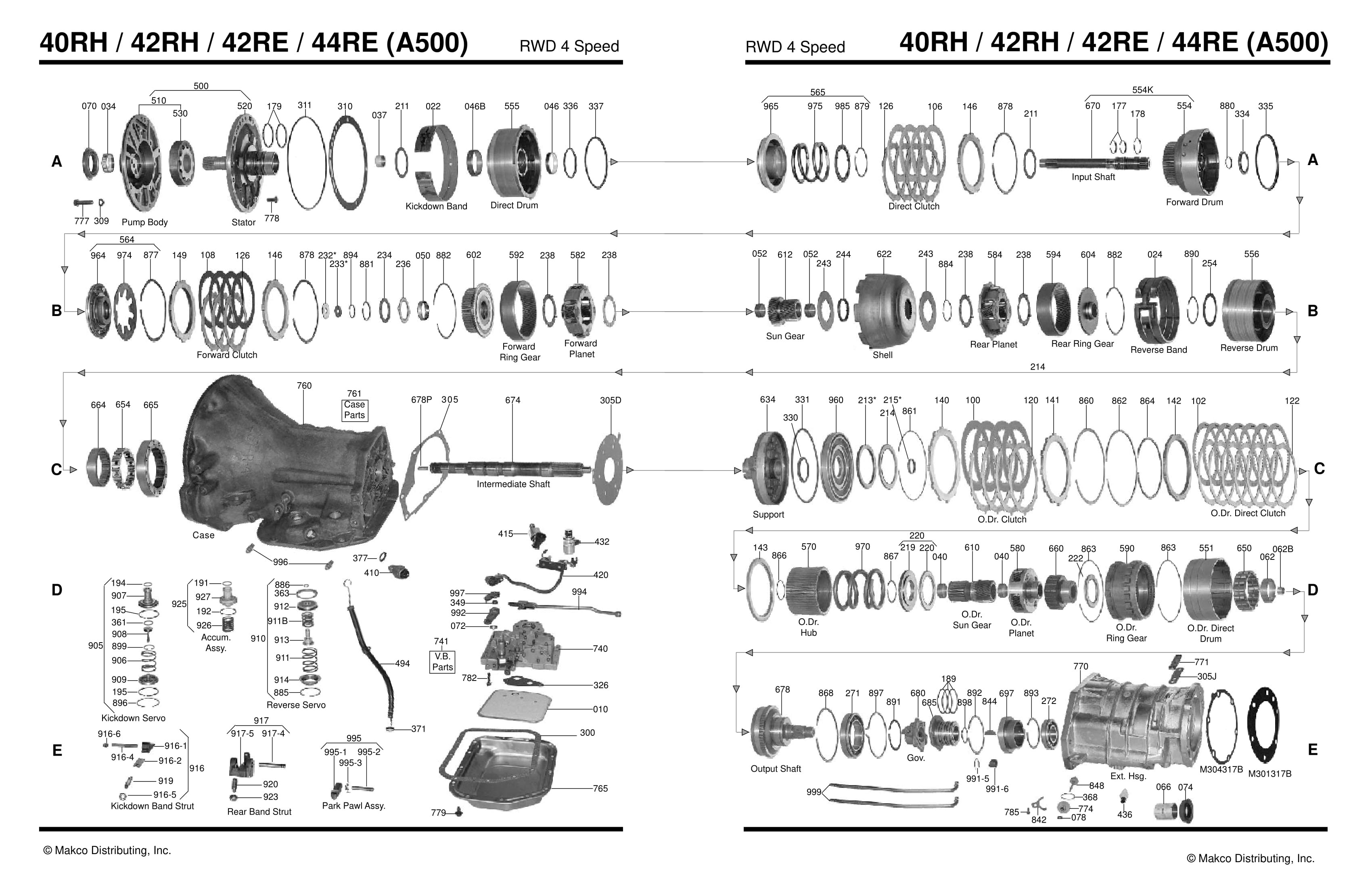 Automatic Transmission Parts Diagram 42re Transmission Parts Diagram Wiring Diagram New
