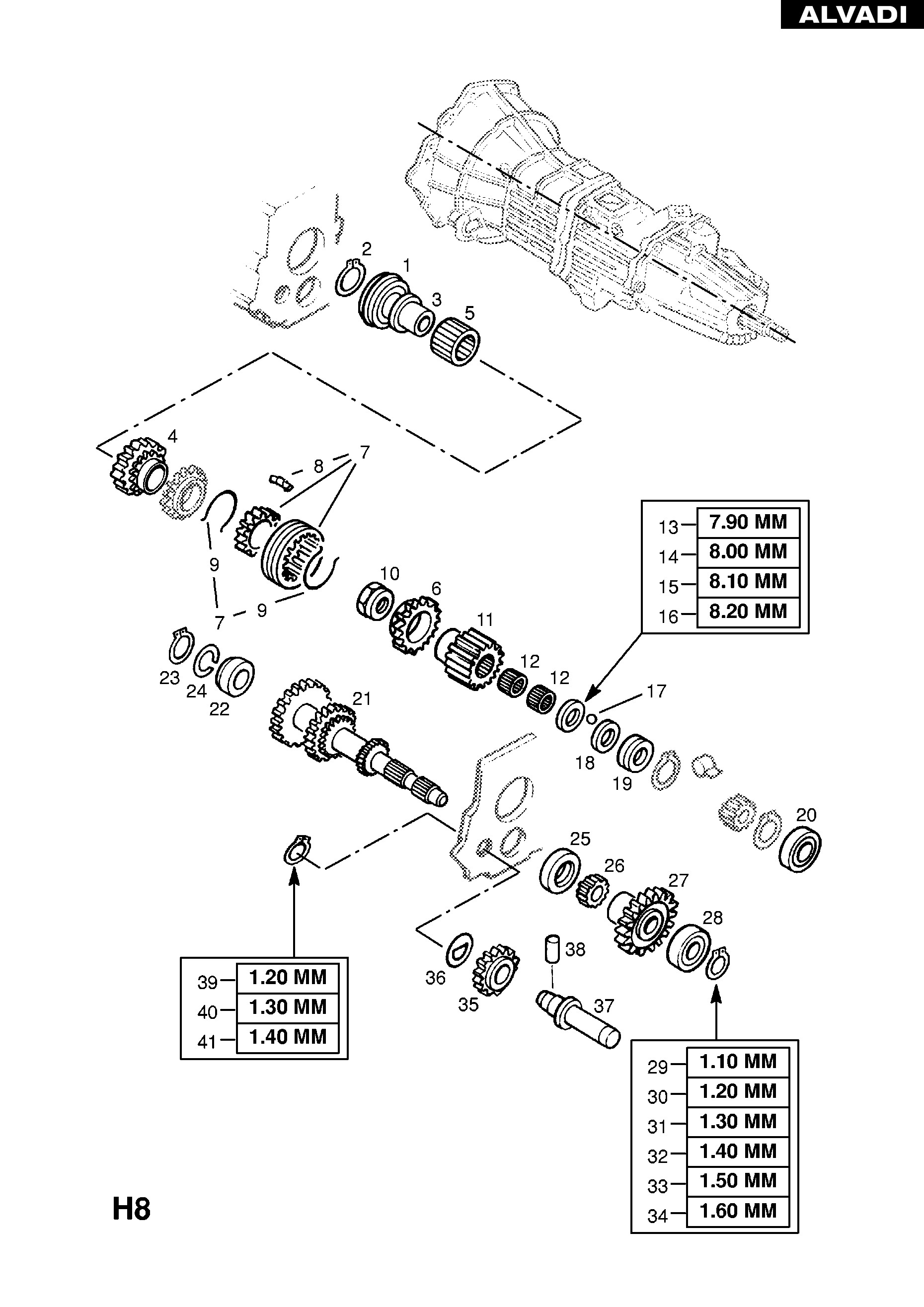 Automatic Transmission Parts Diagram Opel Manual Transmission Countershaft and Gears Of Automatic Transmission Parts Diagram