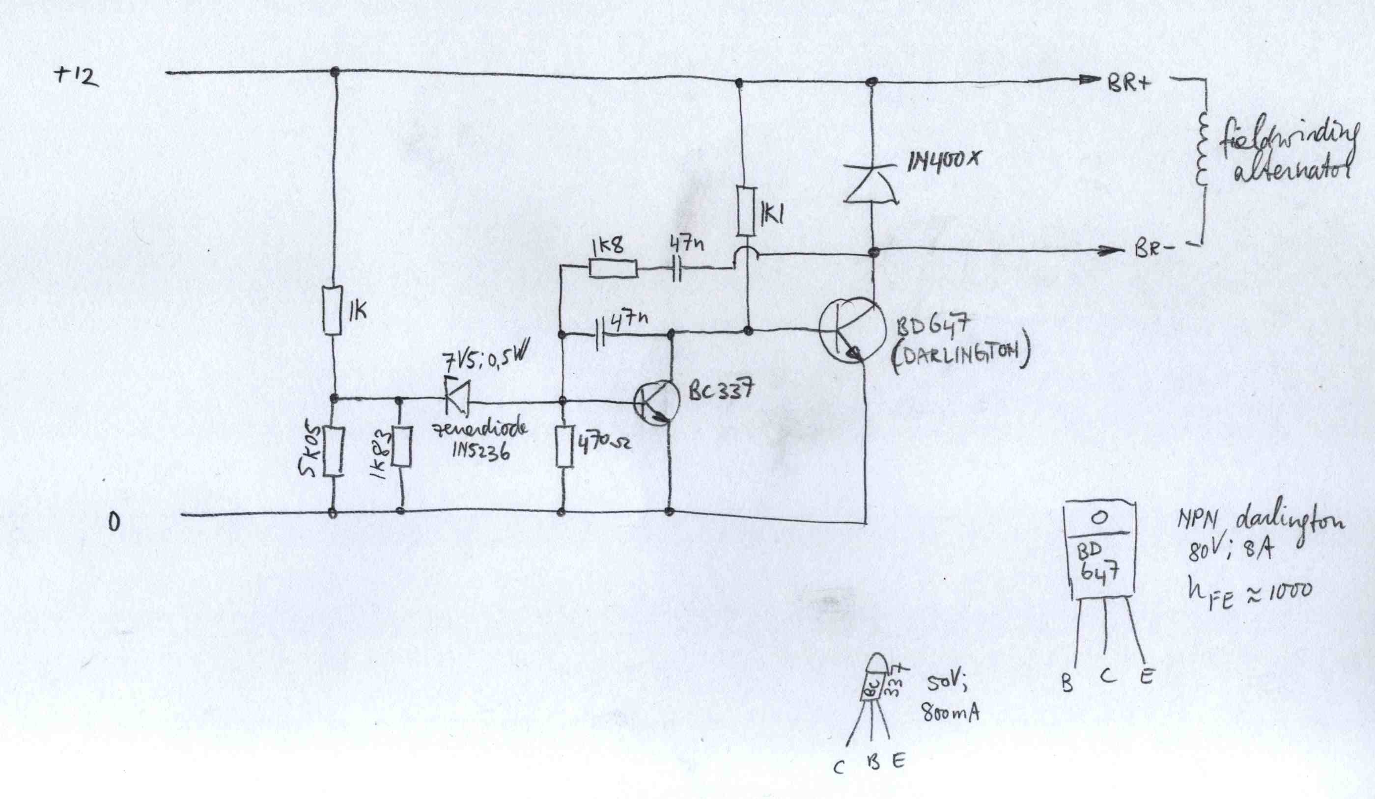 Car Alternator Circuit Diagram Car Alternator Rectifier Question Of Car Alternator Circuit Diagram
