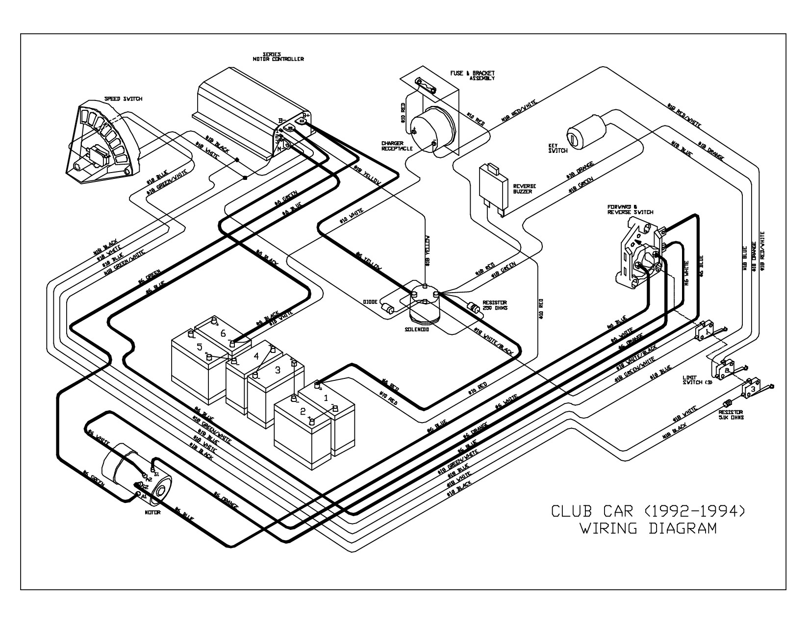 Club Car Wiring Diagram 48 Volt 1995 Club Car 48 Volt Wiring Diagram