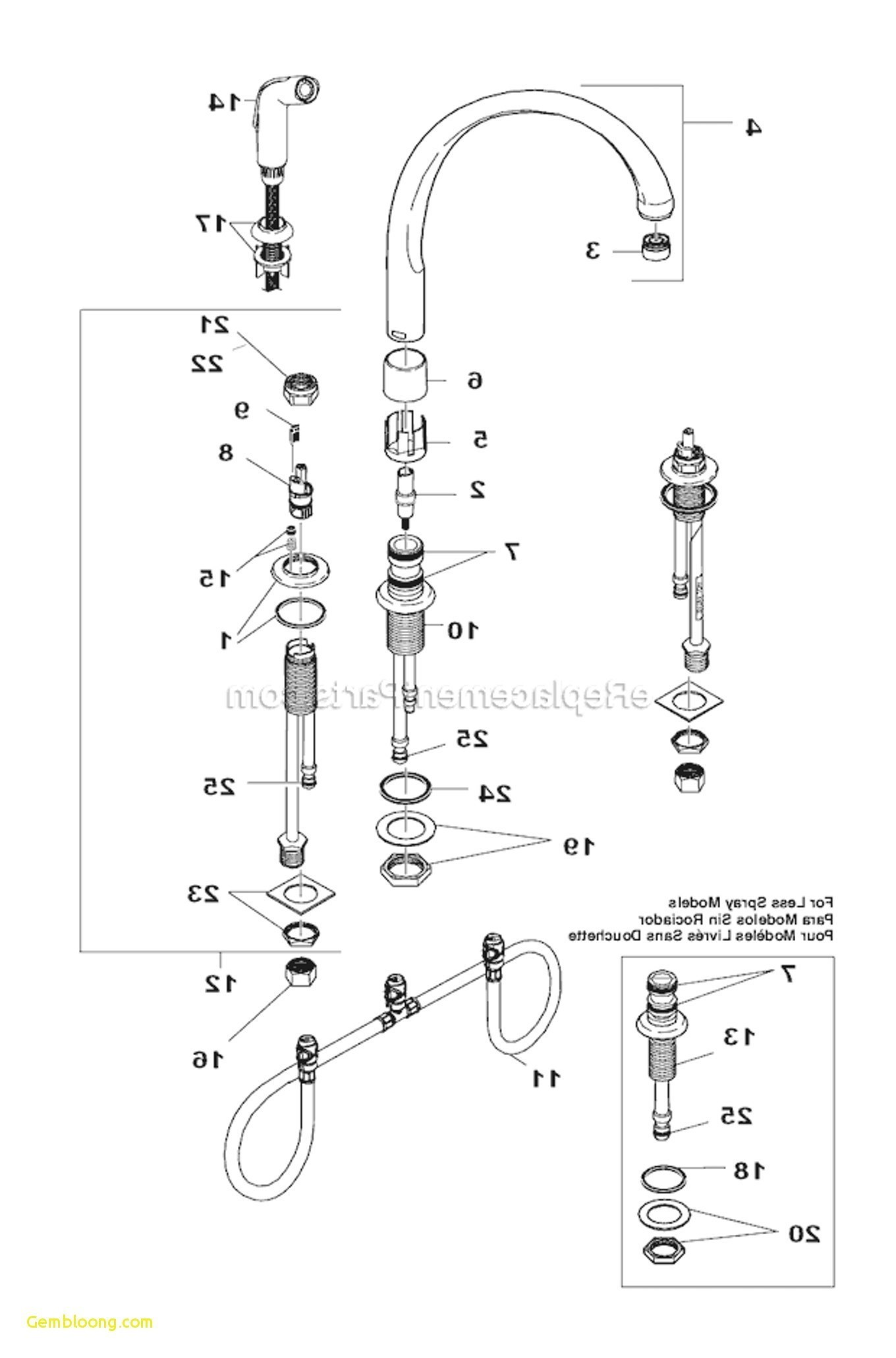 Delta Kitchen Faucet Parts Diagram Bathroom Faucet Parts Of Delta Kitchen Faucet Parts Diagram