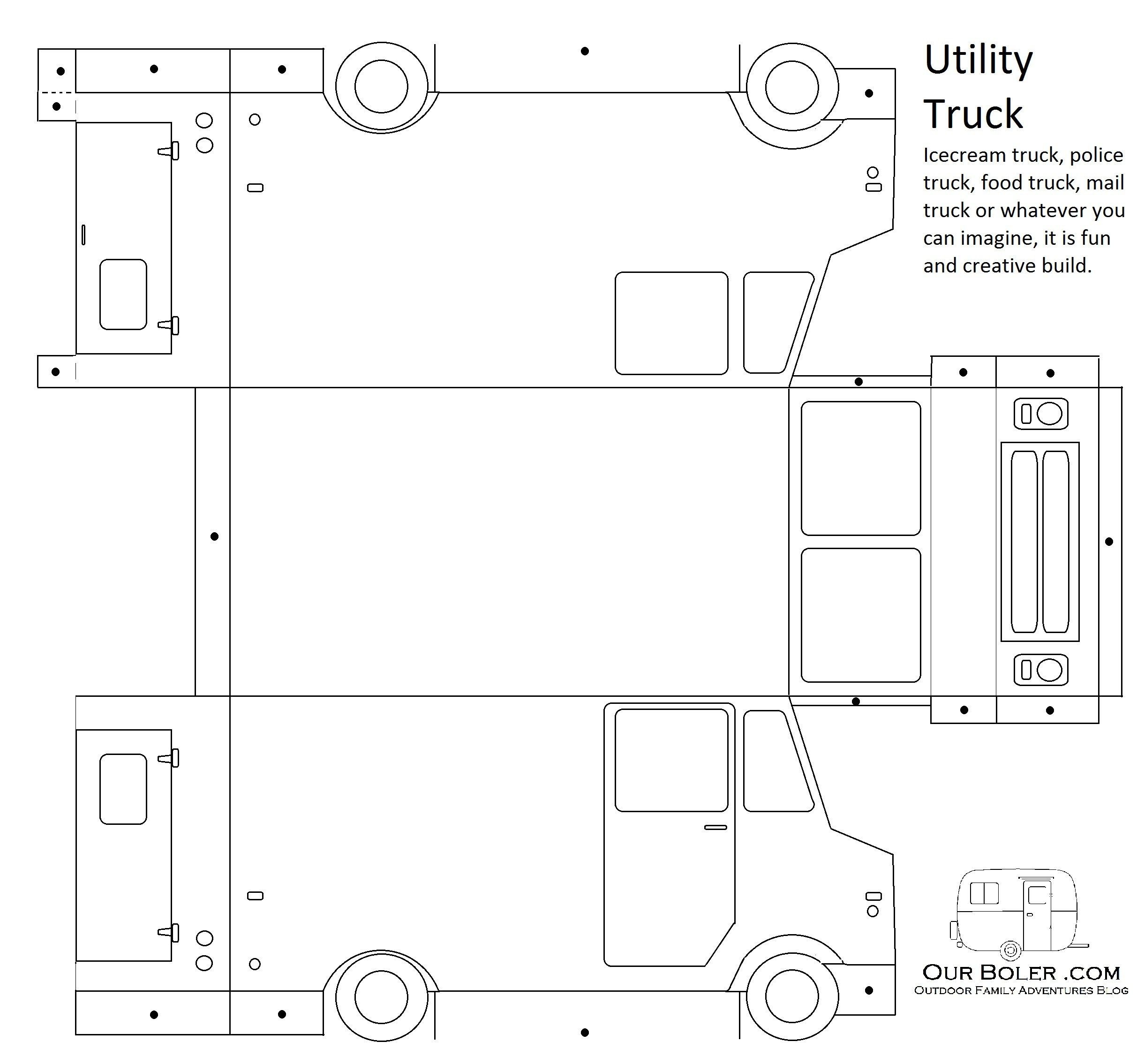 Food Truck Diagram Utility Work Truck Great for Ice Cream Food Police or Mail Of Food Truck Diagram