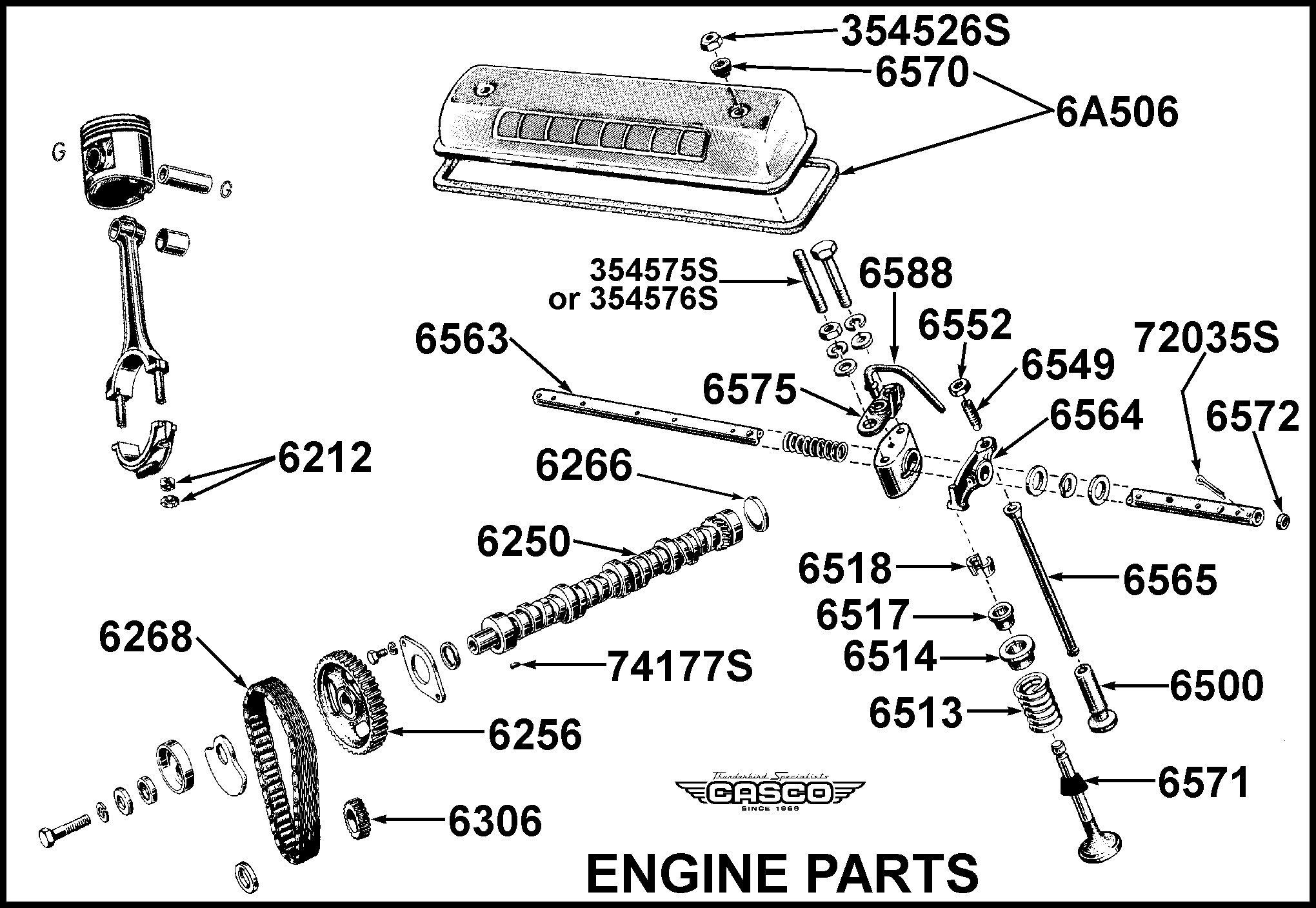 Pushrod Engine Diagram Push Rod Valve 55 292 Engine order 16 Per Car Classictbird Of Pushrod Engine Diagram