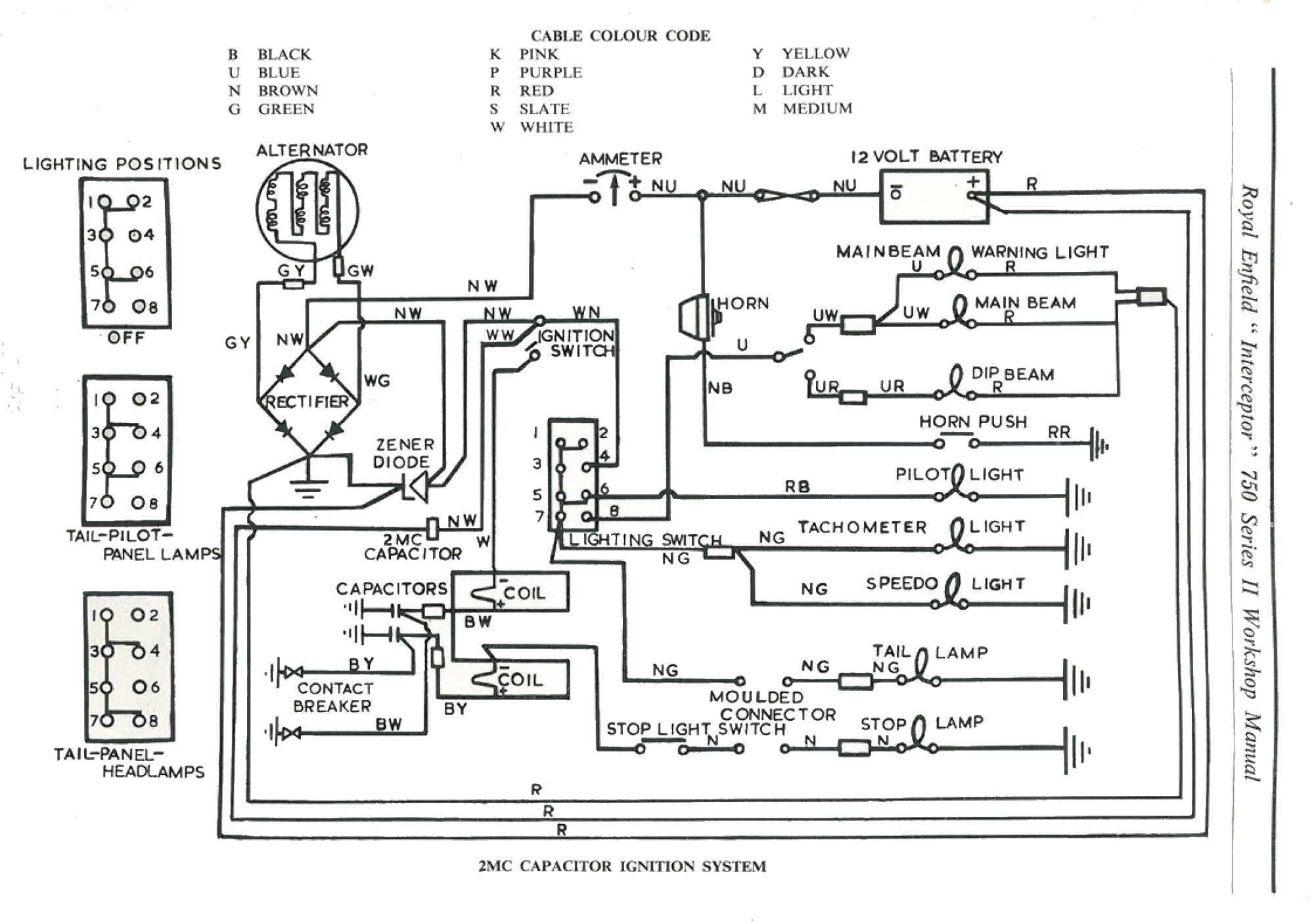 Royal Enfield Engine Diagram Dan S Motorcycle "various Wiring Systems and Diagrams" Of Royal Enfield Engine Diagram