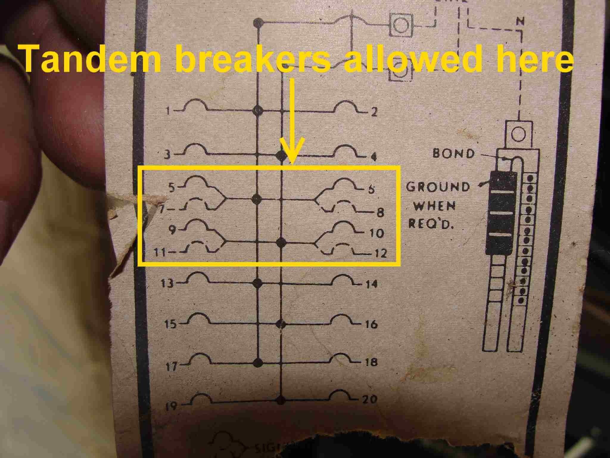 Square D Load Center Wiring Diagram How to Know when Tandem Circuit Breakers Can Be Used Aka Cheater Of Square D Load Center Wiring Diagram