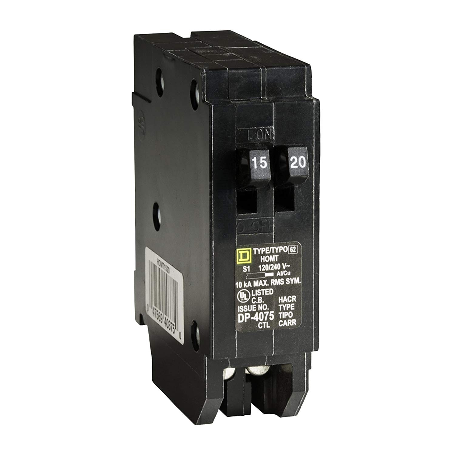Square D Load Center Wiring Diagram Square D by Schneider Electric Homt1520cp Square D Homeline Single Of Square D Load Center Wiring Diagram