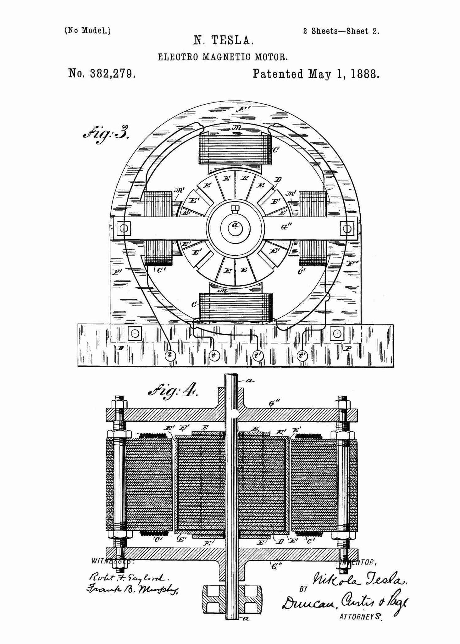 Tesla Motor Diagram Nikola Tesla Motor Patent Print Nikola Tesla Poster