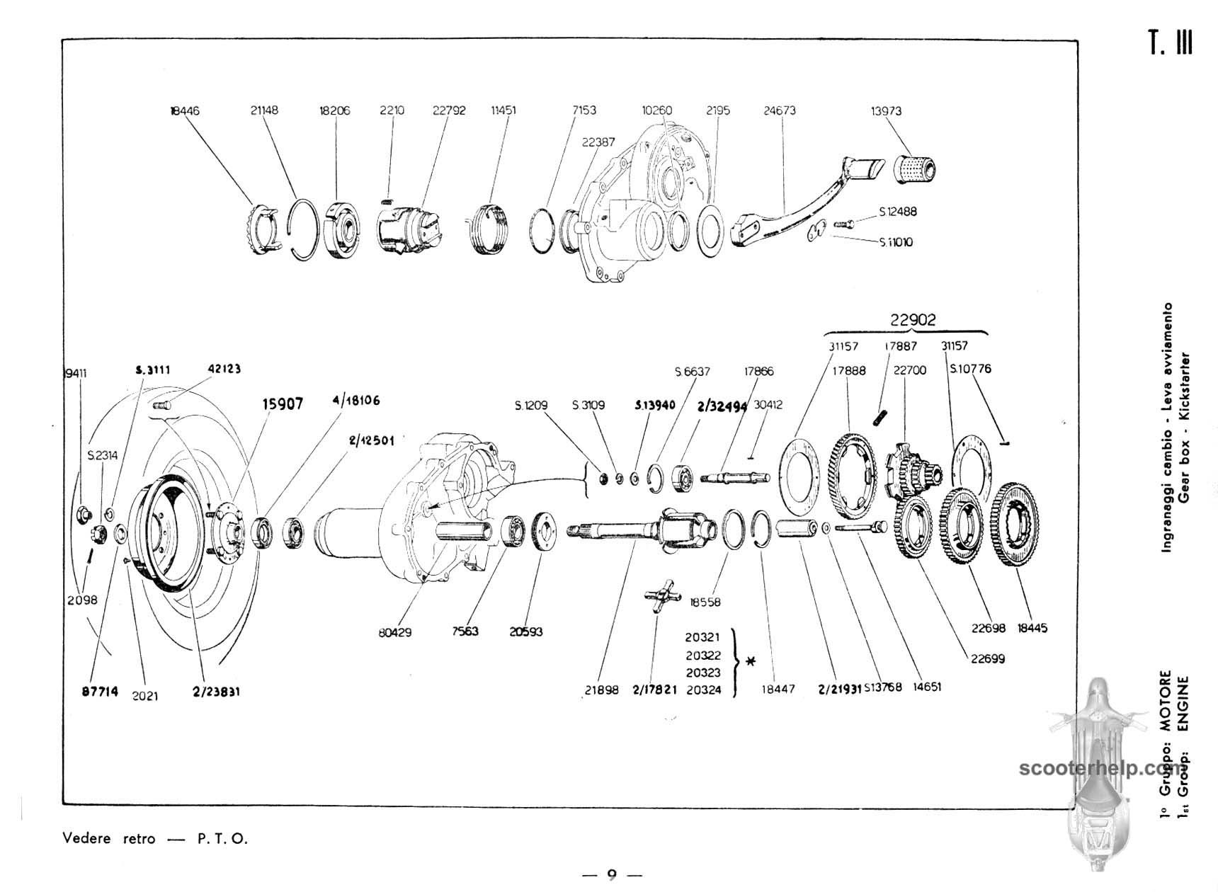 Vespa Engine Diagram Vespa 150 Vb1t Parts Manual Of Vespa Engine Diagram