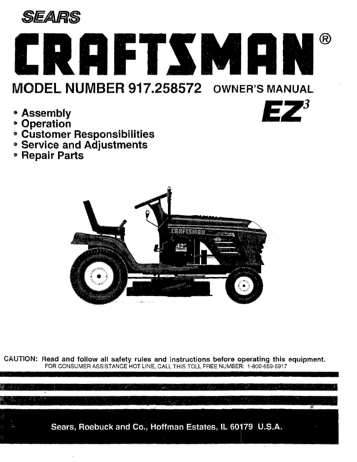 Craftsman Tractor Parts Diagram Craftsman User Manual Tractor Manuals and Guides Of Craftsman Tractor Parts Diagram