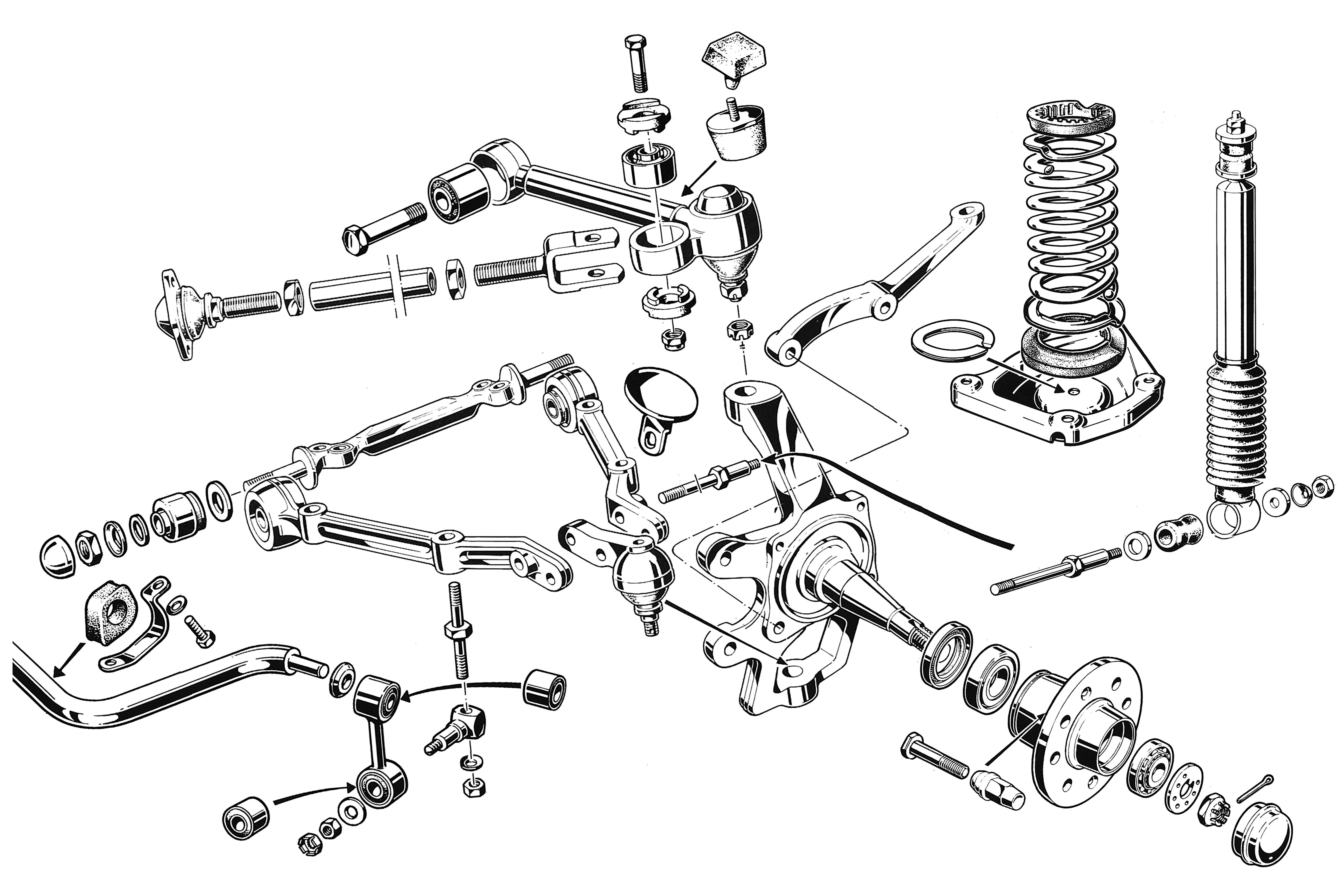 Front Suspension Components Diagram Suspension Front Suspension Arms