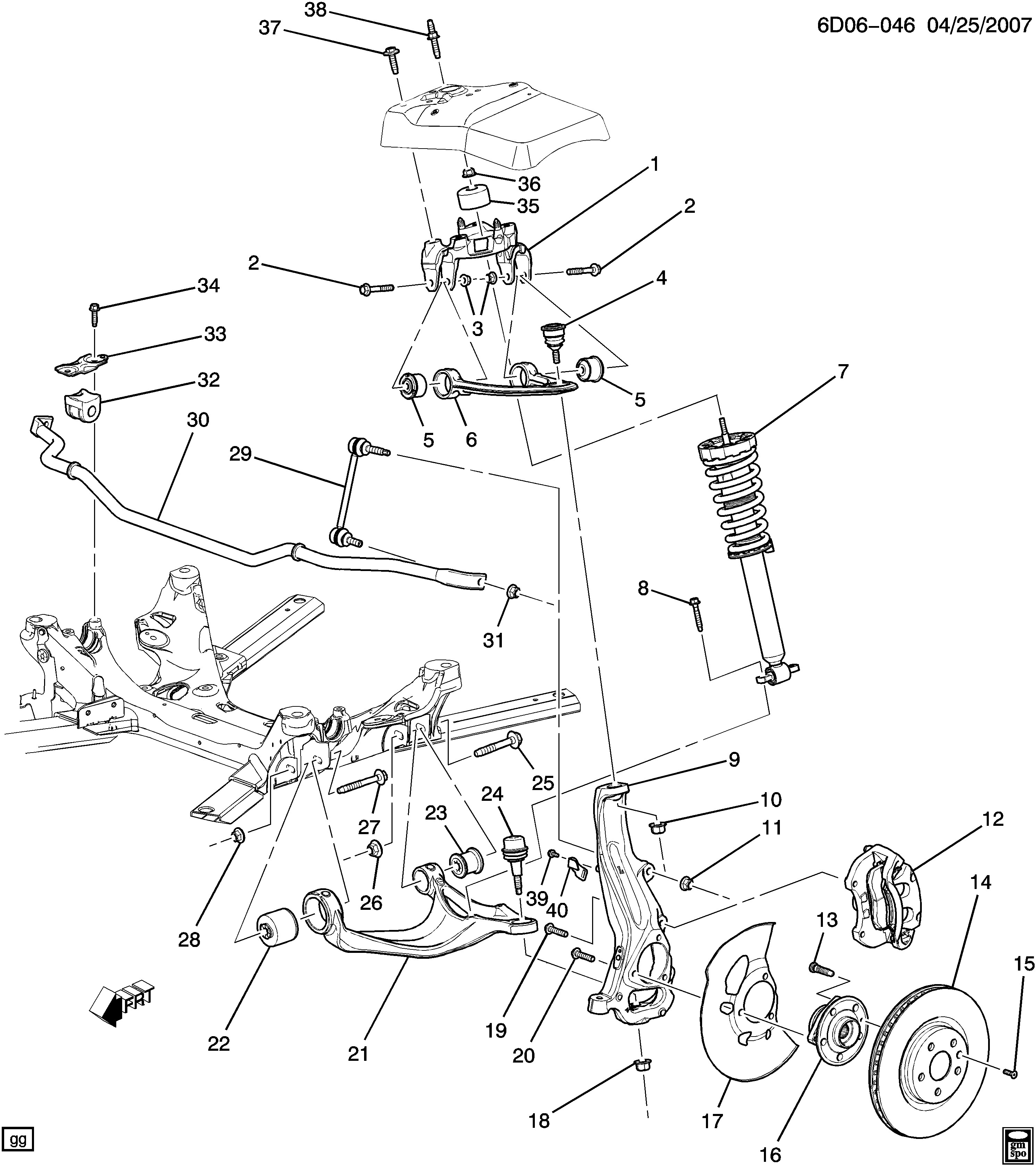 Front Wheel Drive Suspension Diagram