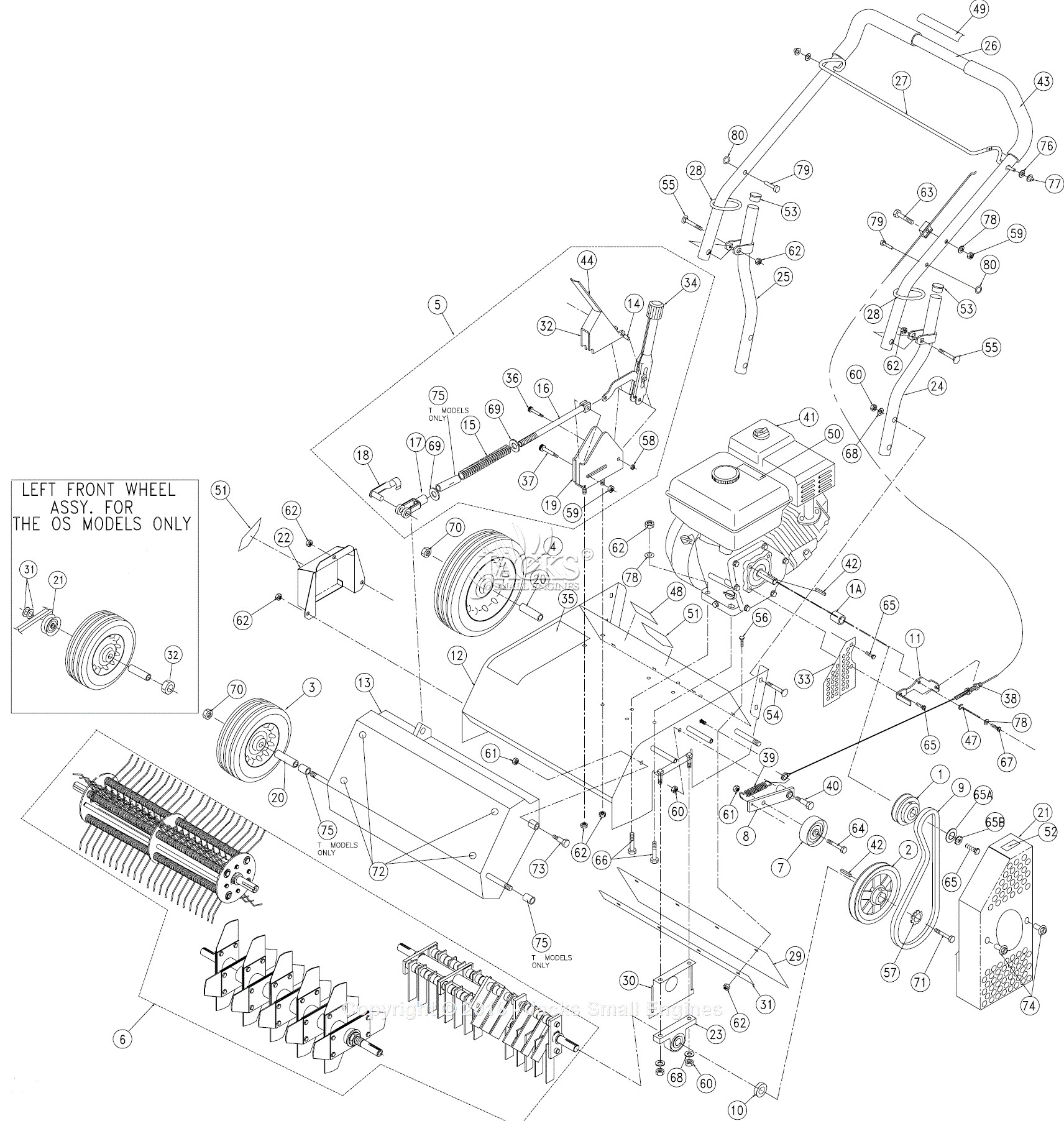 Honda Gx160 Engine Diagram Billy Goat Os551h Parts Diagram for Main assembly