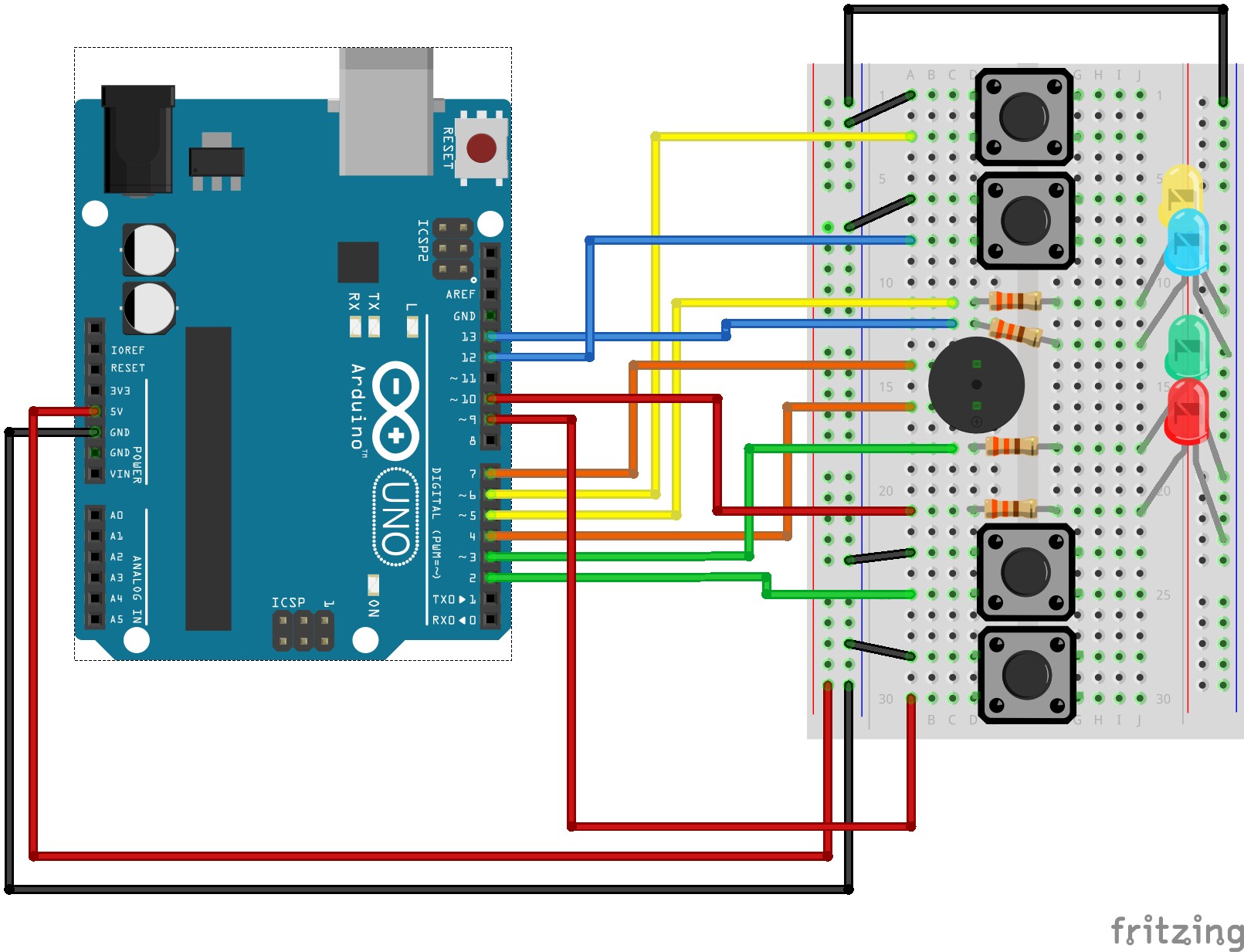 Arduino Circuit Diagram Maker Arduino Simon Says Arduino Project Hub Of Arduino Circuit Diagram Maker