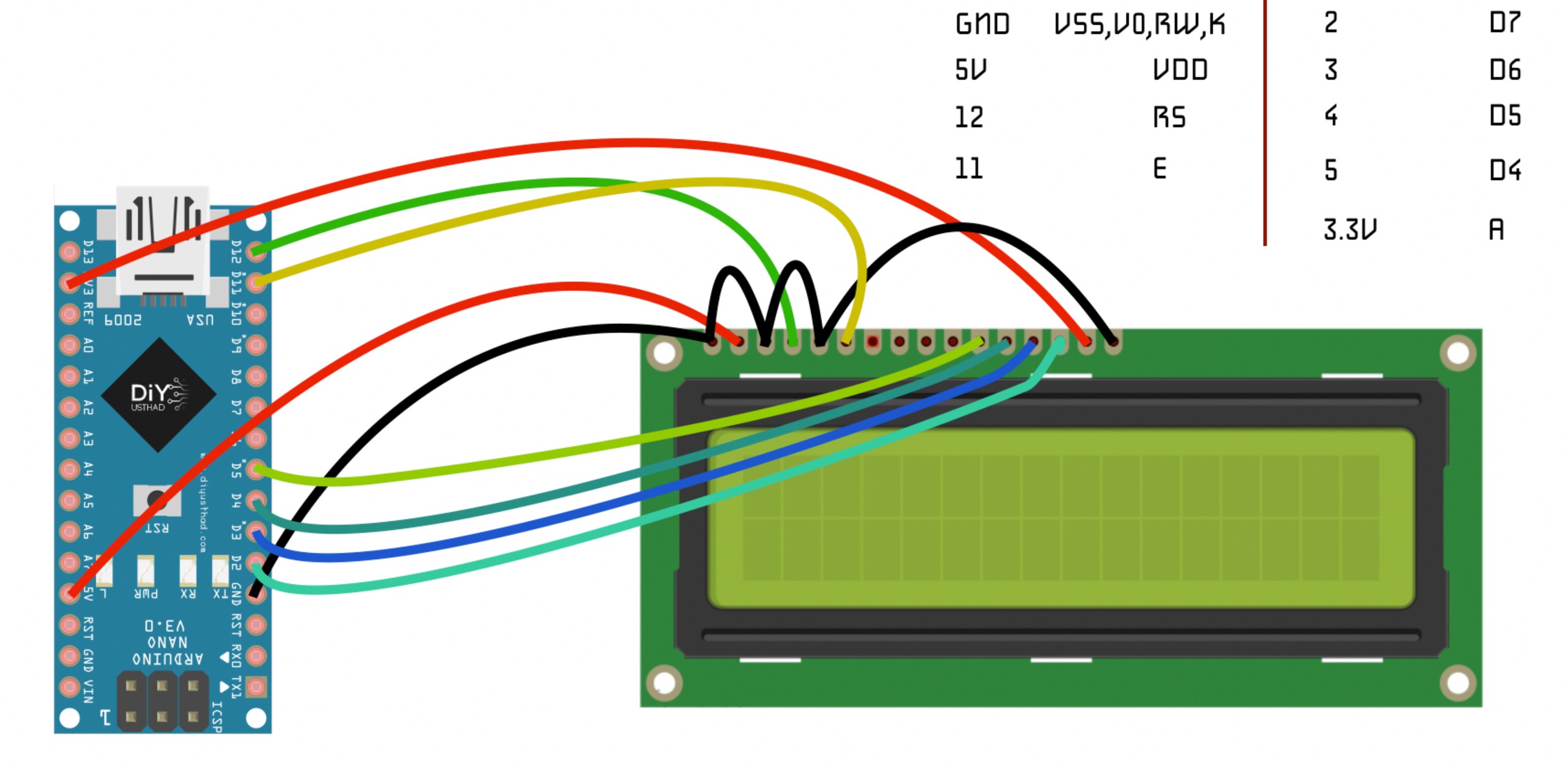 Arduino Wiring Schemtic Maker Interfacing Lcd1602 with Arduino Arduino Project Hub Of Arduino Wiring Schemtic Maker