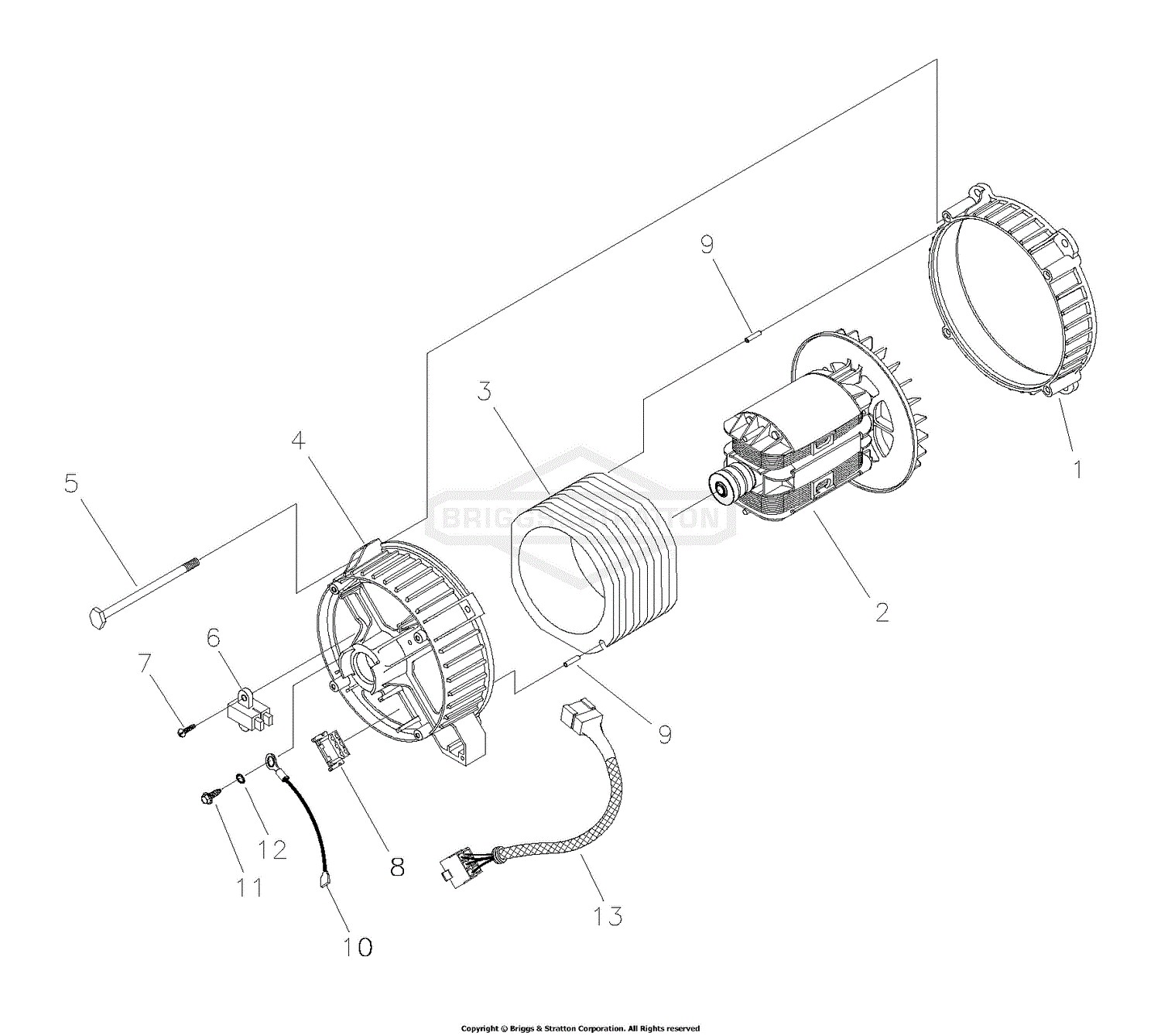 Briggs and Stratton Alternator Wiring Diagram Briggs and Stratton Power Products 1924 0 3 550 Watt Troy Of Briggs and Stratton Alternator Wiring Diagram