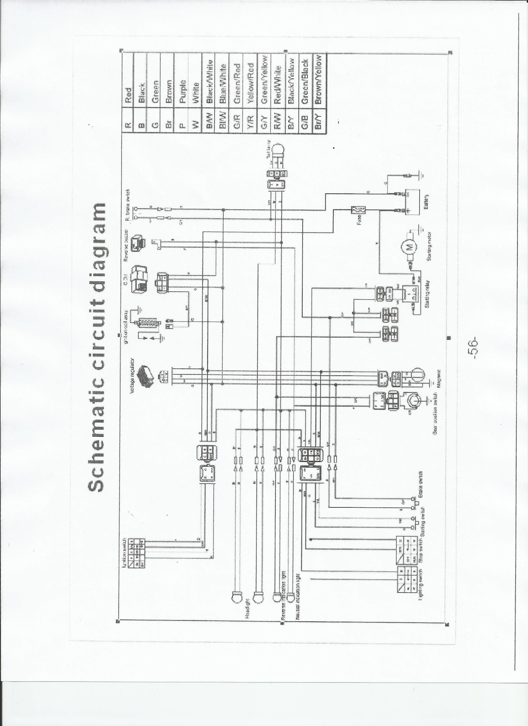 Chinese Four Wheeler Wire Diagram Bearcat 110cc atv Wiring Diagram Wiring Diagrams Schematics Of Chinese Four Wheeler Wire Diagram