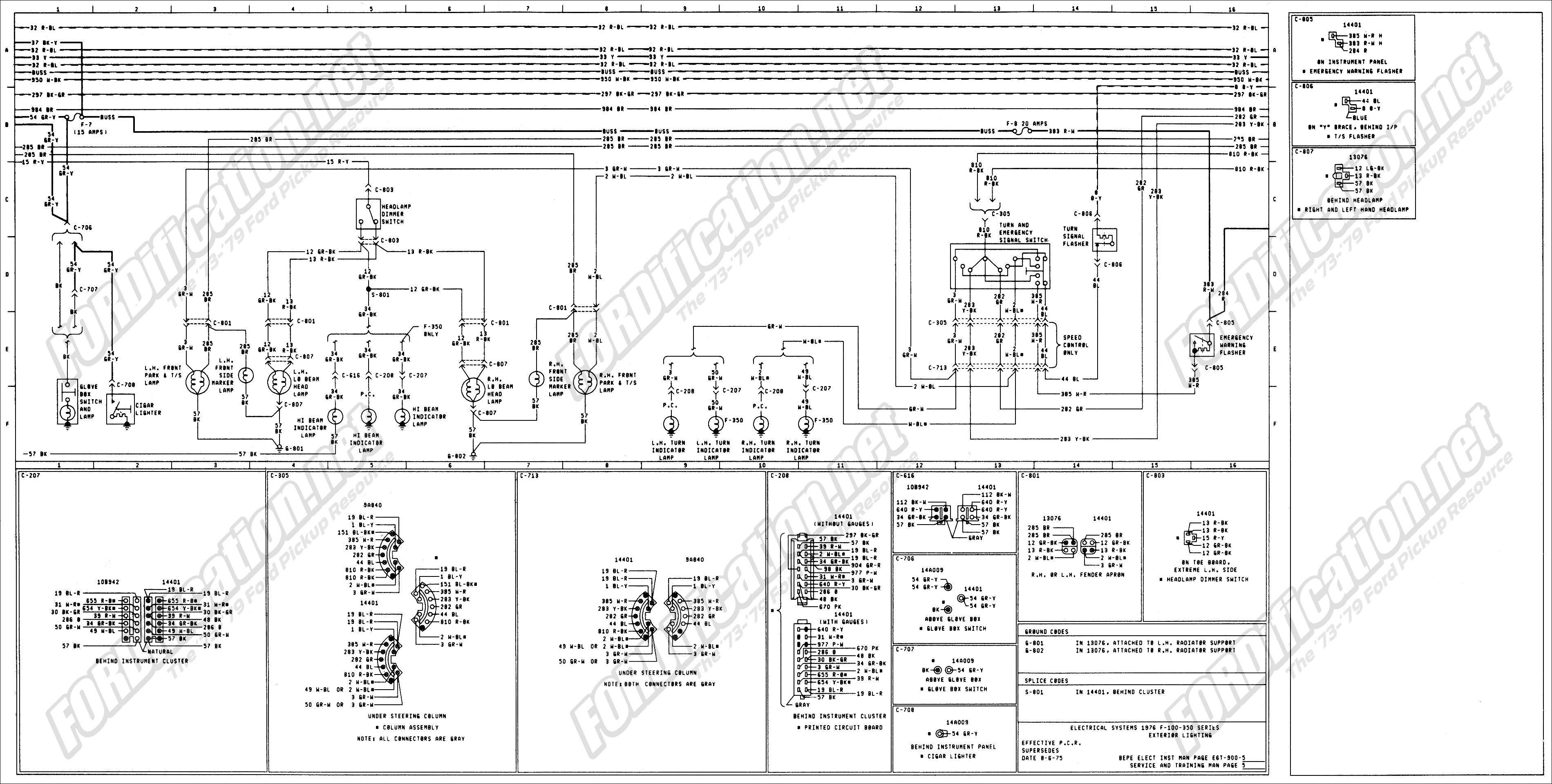 Ford F250 Tail Light Wiring 1973 1979 ford Truck Wiring Diagrams & Schematics Of Ford F250 Tail Light Wiring