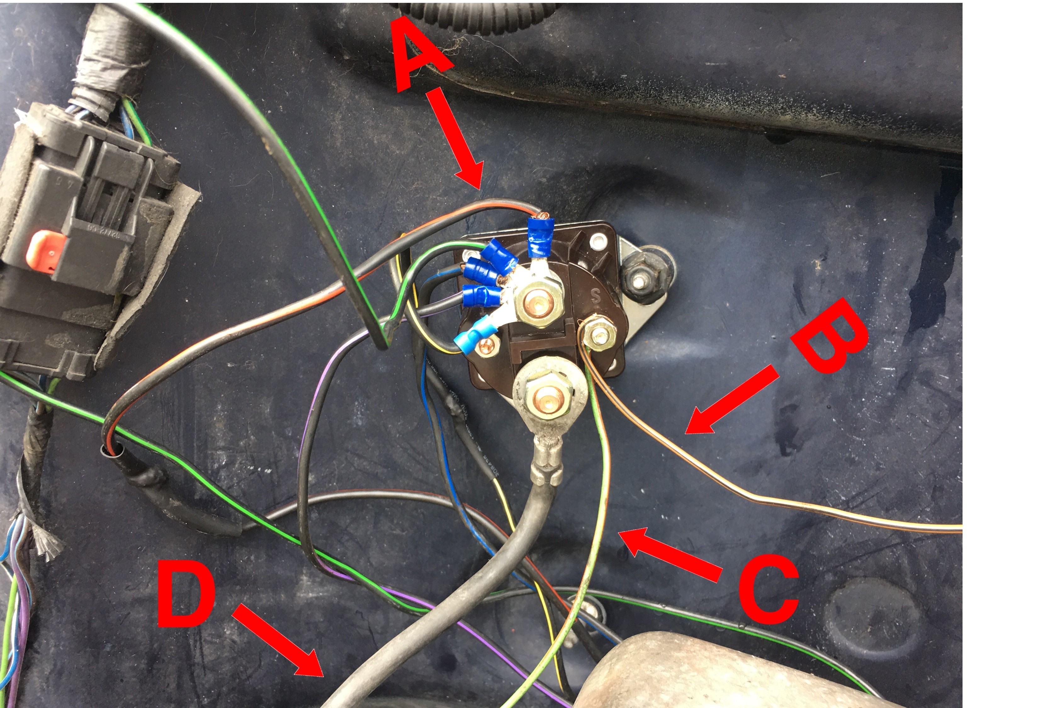 How to Wire In A Starer button On Glow Plugs On A 7.3 Idi Old ford solenoid as Glow Plug Relay for Om617 Amateur In Of How to Wire In A Starer button On Glow Plugs On A 7.3 Idi