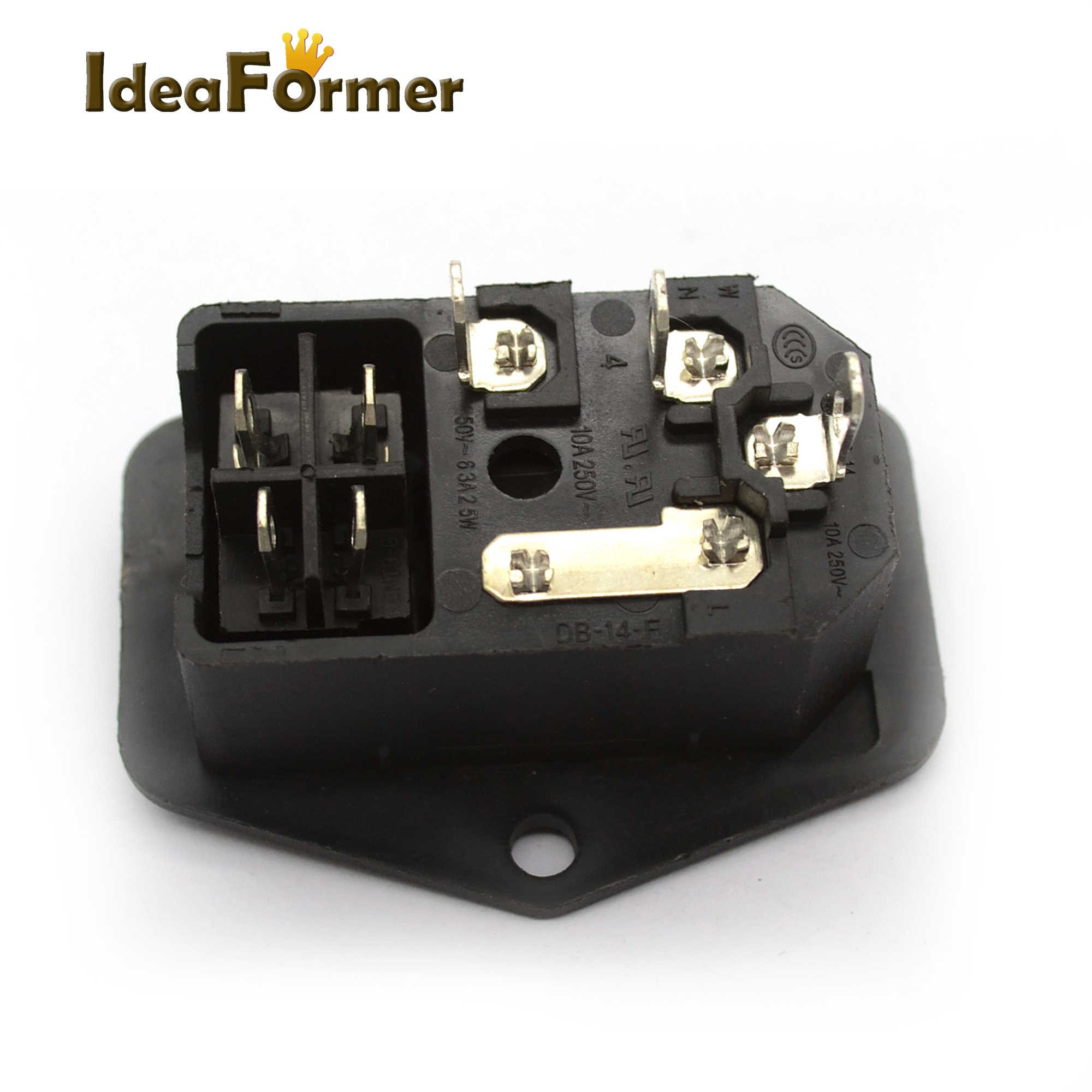 Iec 320 C14 Wiring 5pcs 10a 15a 250v Inlet Power Switch socket Iec320 C14 Switch Power 3 In 1 Ac Power socket with without Fuse 3d Printer Parts Of Iec 320 C14 Wiring