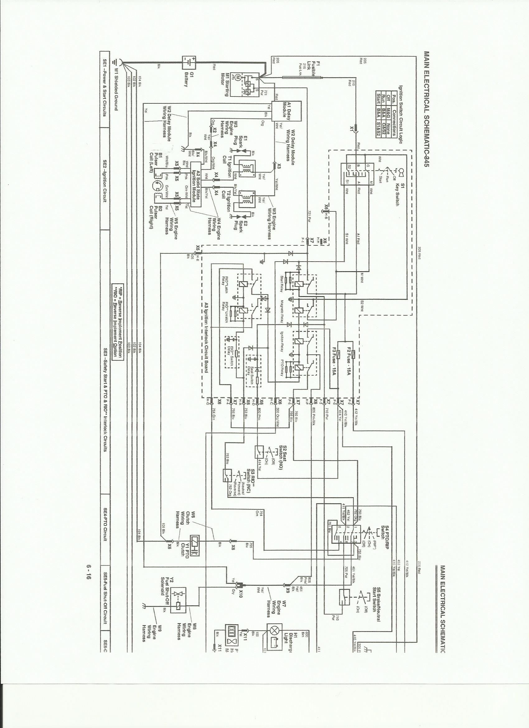 John Deere 345 Electrical Schematic 4726 John Deere 345 Engine Wiring Schematic Of John Deere 345 Electrical Schematic