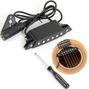 Kmise Acoustic Pickup Meegoo Kmise Acoustic Guitar soundhole Pickup Passive with Power Jack Parts Sh 85 Black Of Kmise Acoustic Pickup Meegoo