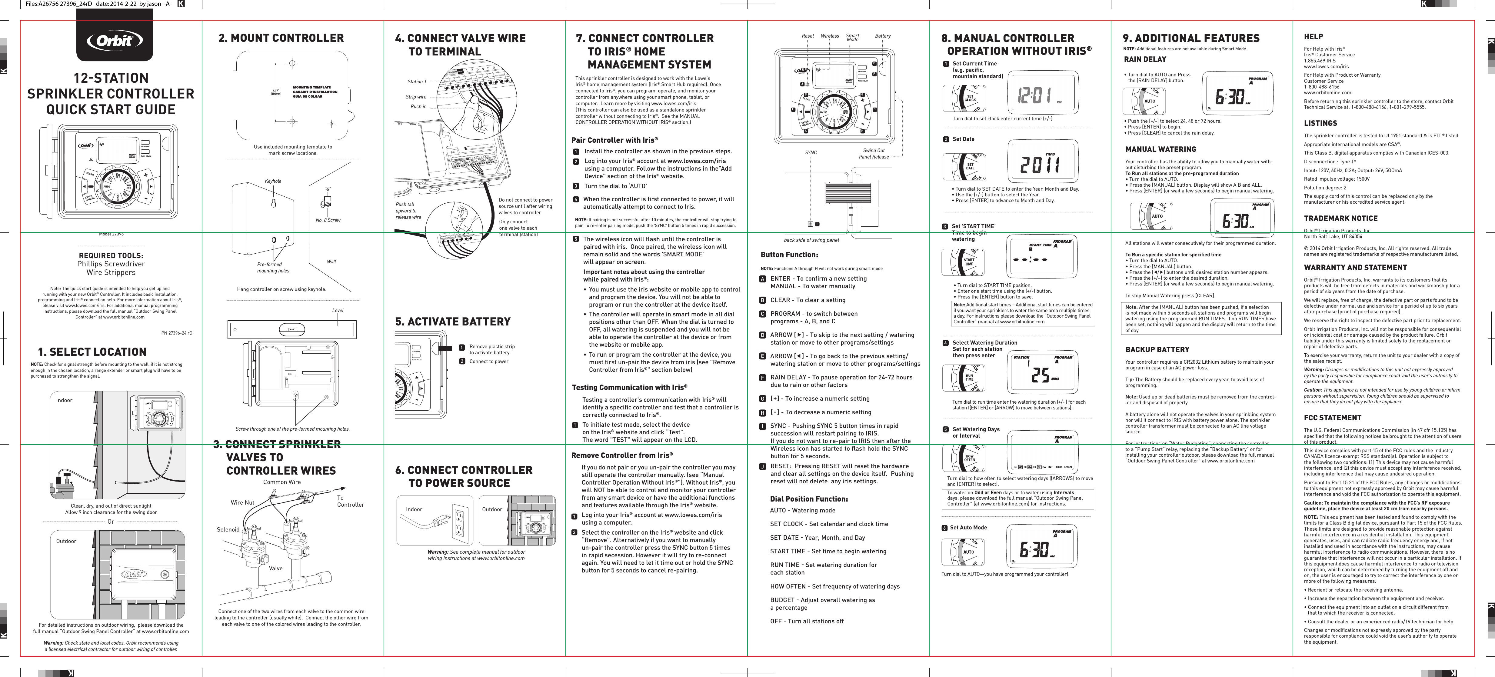 Orbit Pump Relay Manual Wt15zbtrx12 Triple Program Outdoor Water Timer with Zigbee Of Orbit Pump Relay Manual