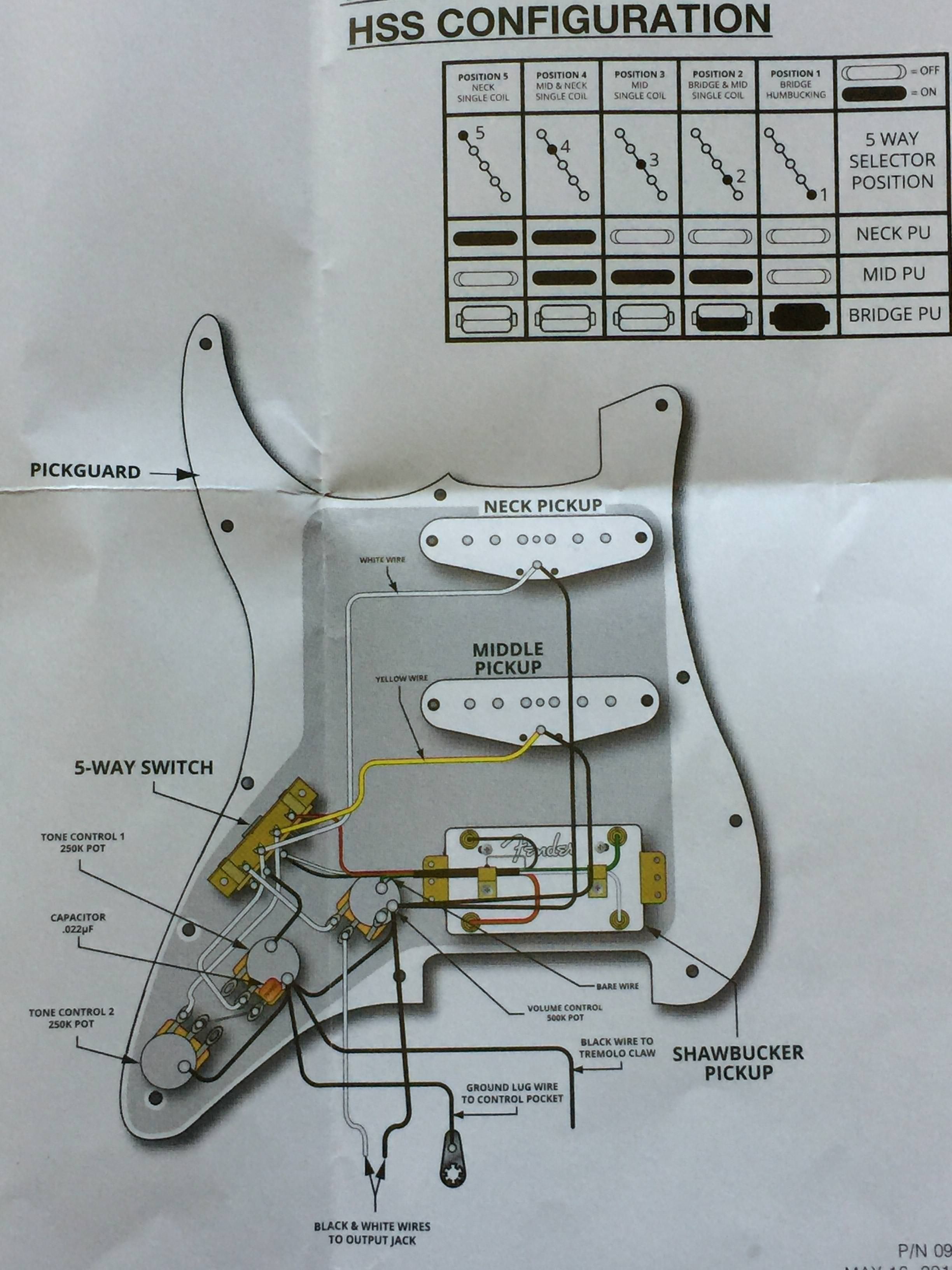 Schematic Of Fender Tele S-1 Switch | My Wiring DIagram
