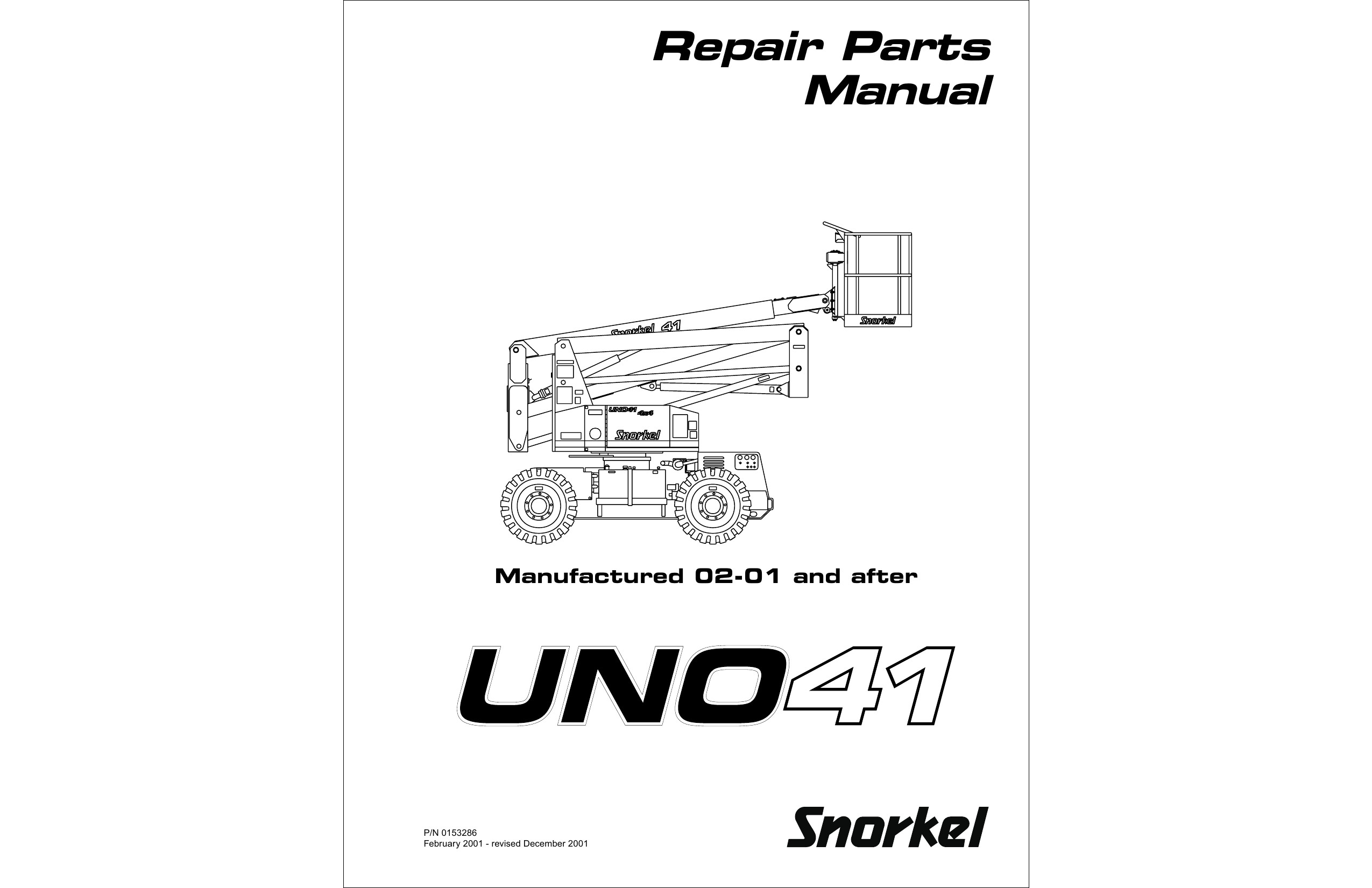 Wiring Schematics for A 41g Uno Snokel Lift Repair Parts Manual