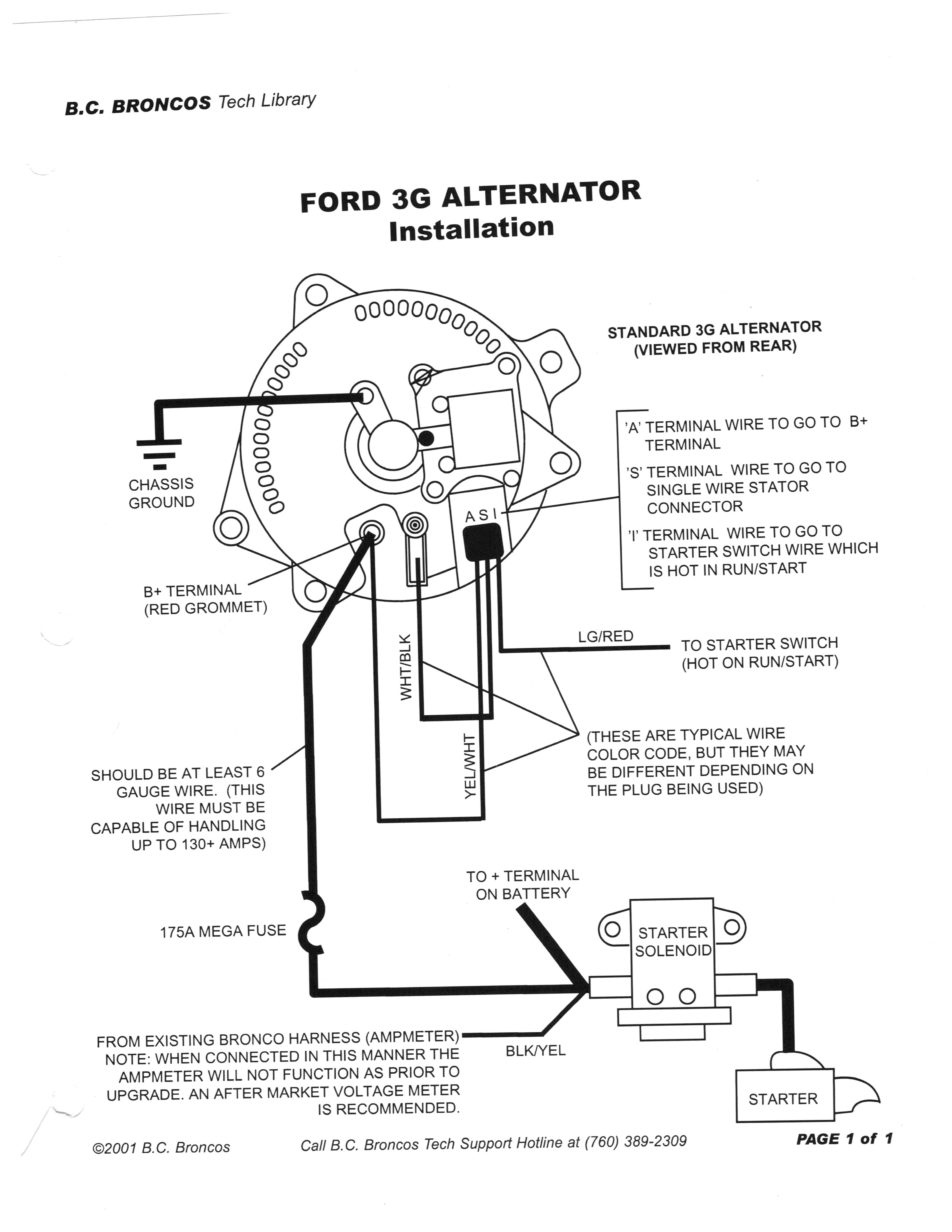1991 ford F150 Single Terminal Starter Wireing Diagram] 7 3 ford Alternator Wire Diagram Full Version Hd Of 1991 ford F150 Single Terminal Starter Wireing