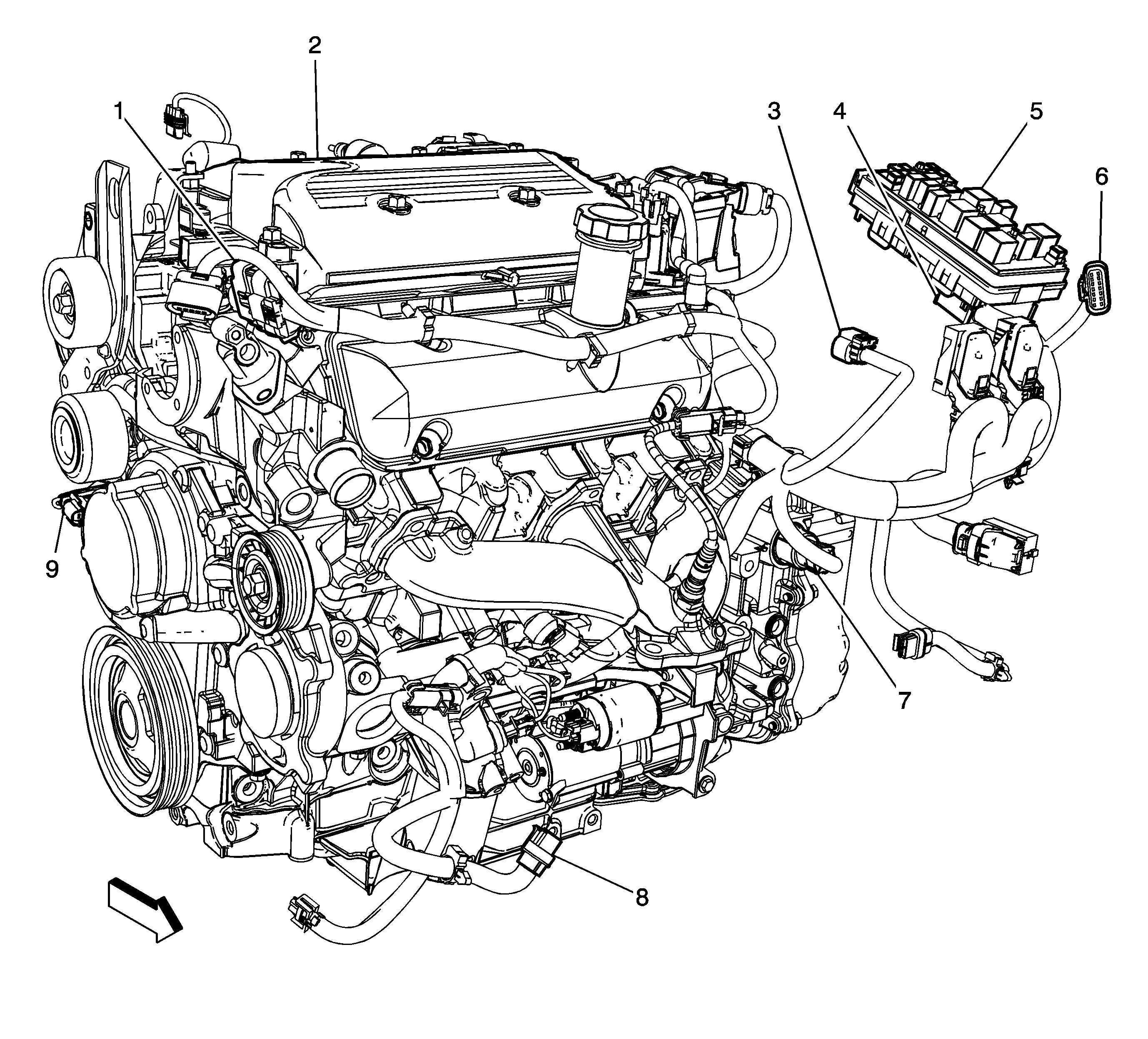 2008 Chevy Malibu Ltz 3.6 Diagram Engine 2010 Chevy Malibu 2 4 Labeled Engine Diagram Wiring