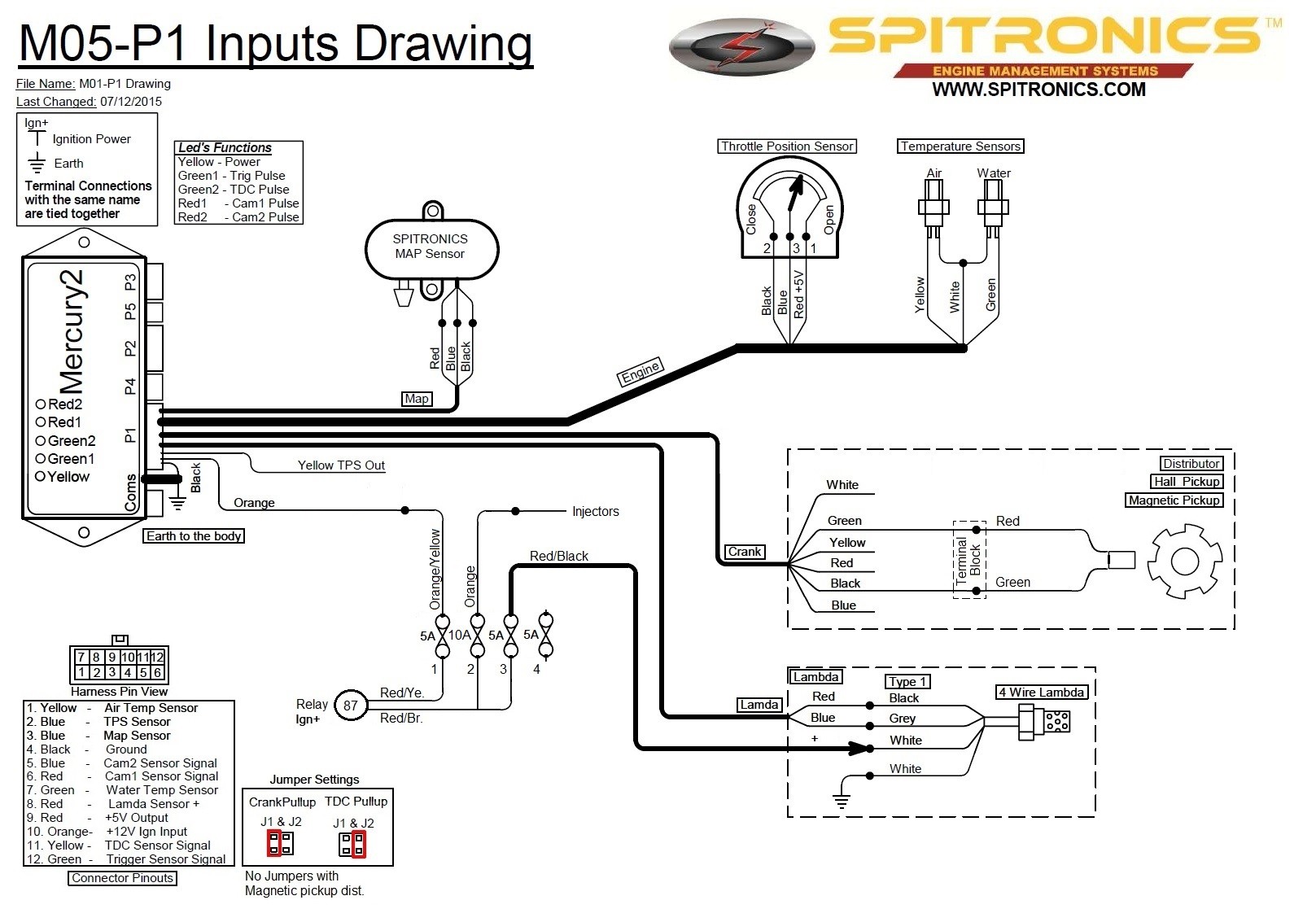 Spitronics Wiring Diagram for 6cylinde Upgrading A 280z Efi to Spitronics Mercury 2 Ecu Page 2 Fuel Injection the Classic Zcar Club Of Spitronics Wiring Diagram for 6cylinde