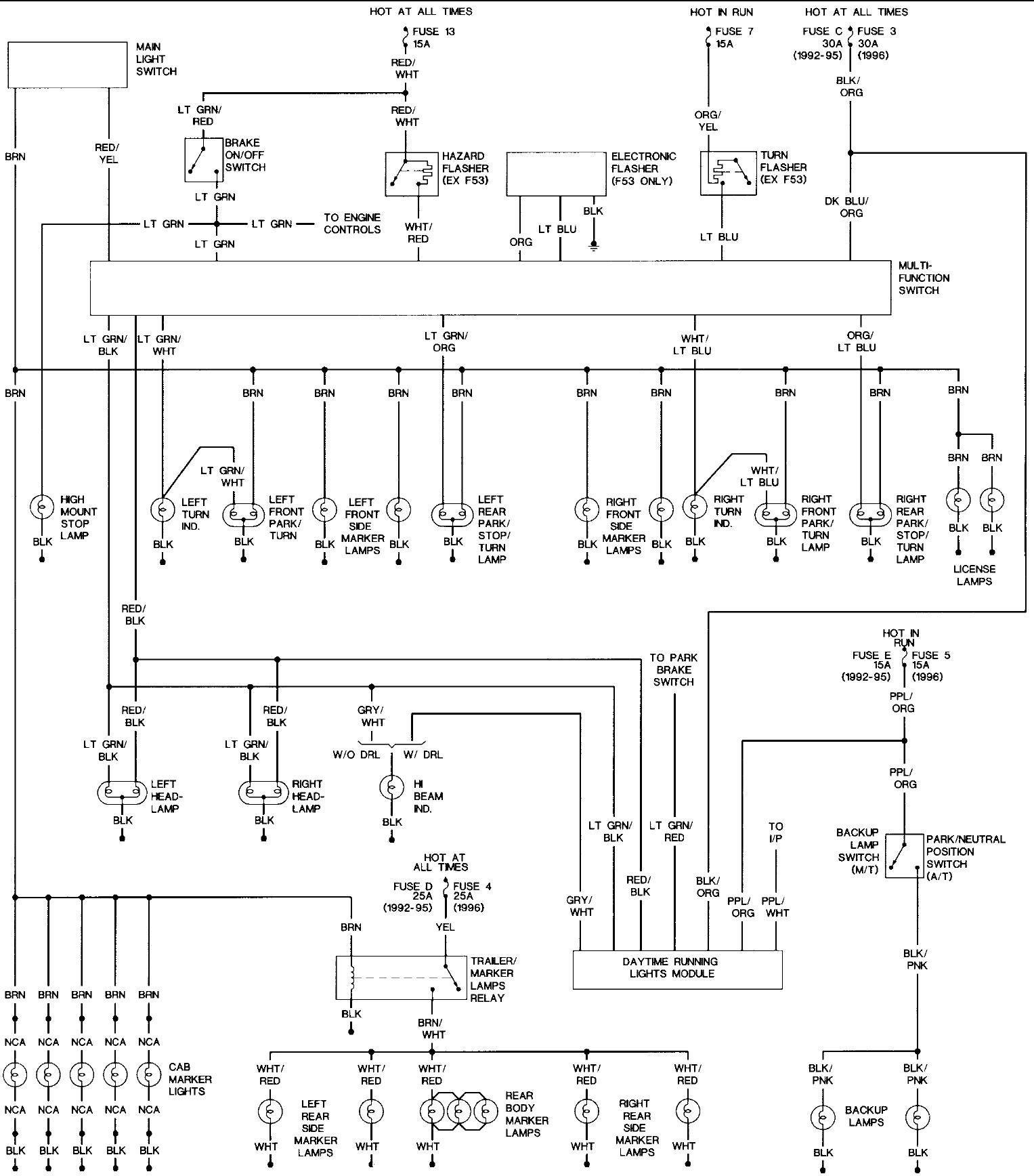 1996 ford Tail Light Wiring Diagram 1996 ford F250 Tail Light Wiring Diagram Database Of 1996 ford Tail Light Wiring Diagram