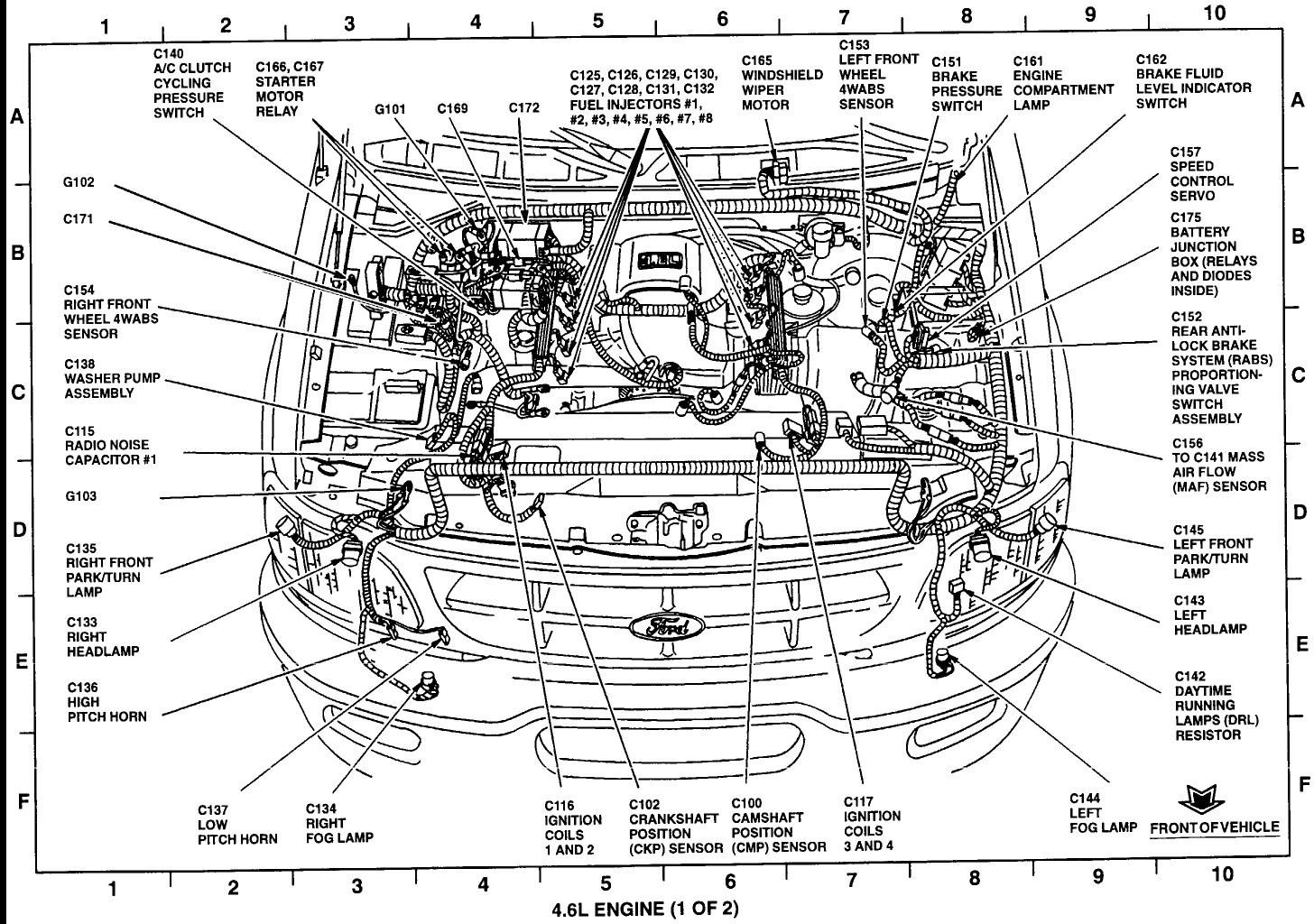 2000 ford F150 Engine Diagram ford F 150 4 6 Engine Diagram 2000 Wiring Diagram Of 2000 ford F150 Engine Diagram