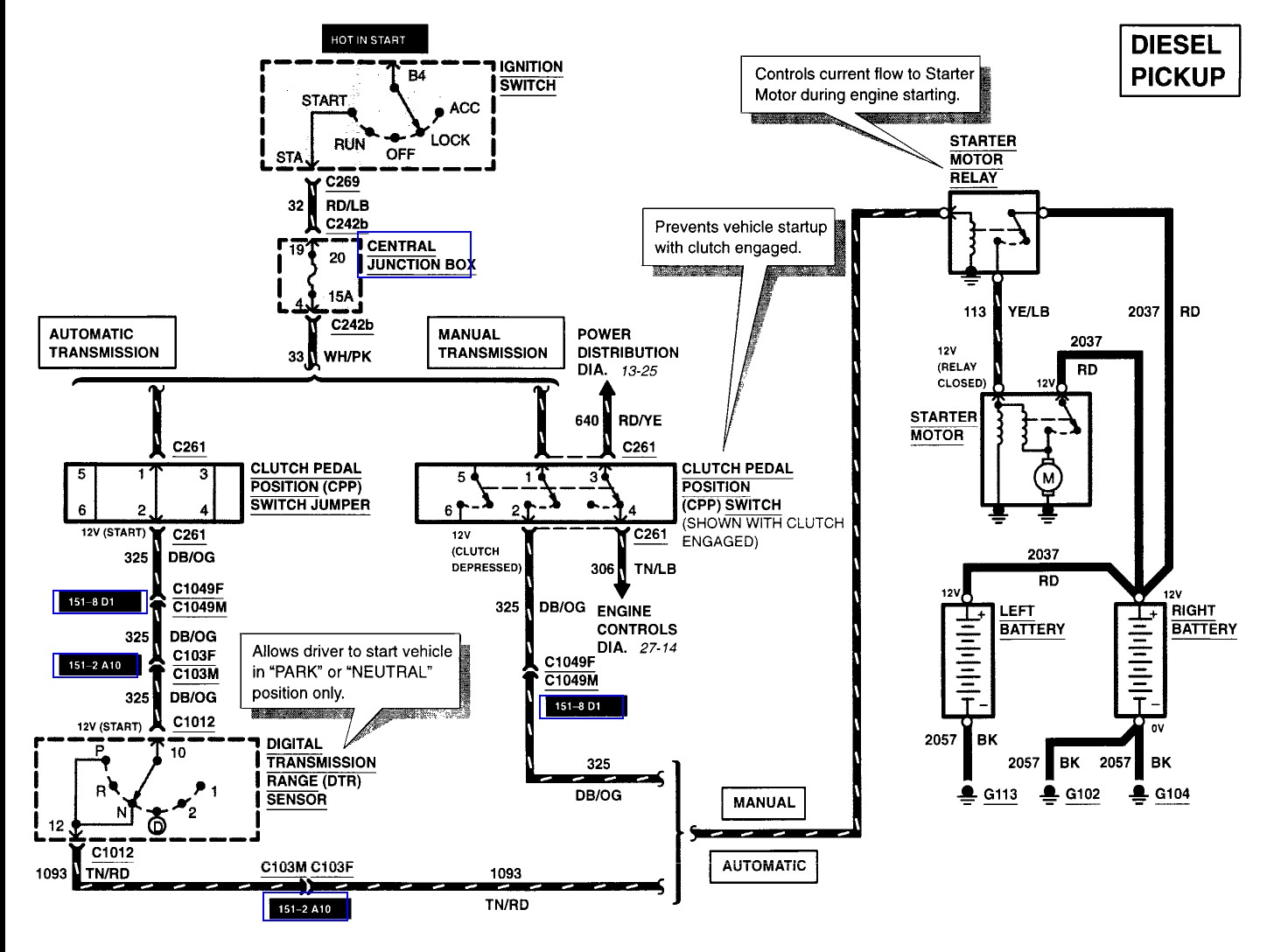 2000 ford F250 Ignition Wiring Diagram Lately My 2000 F 250 Sel Automatic Will Intermitantly Refuse to Start Twin Batteries Have Of 2000 ford F250 Ignition Wiring Diagram