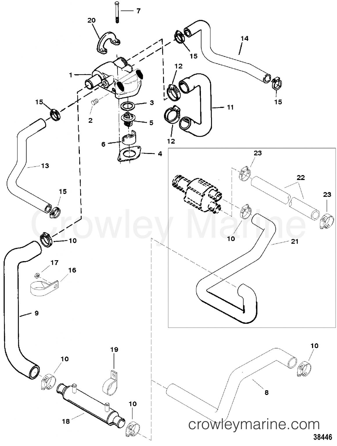 4.3 Mercruiser Cooling System Diagram 26 4 3 Mercruiser Drain Plugs ...