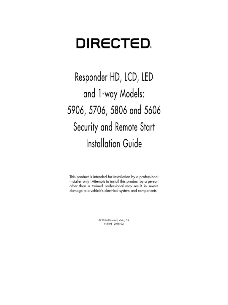 5706v Installation Manual Dei Viper 5706v Installation Manual Of 5706v Installation Manual