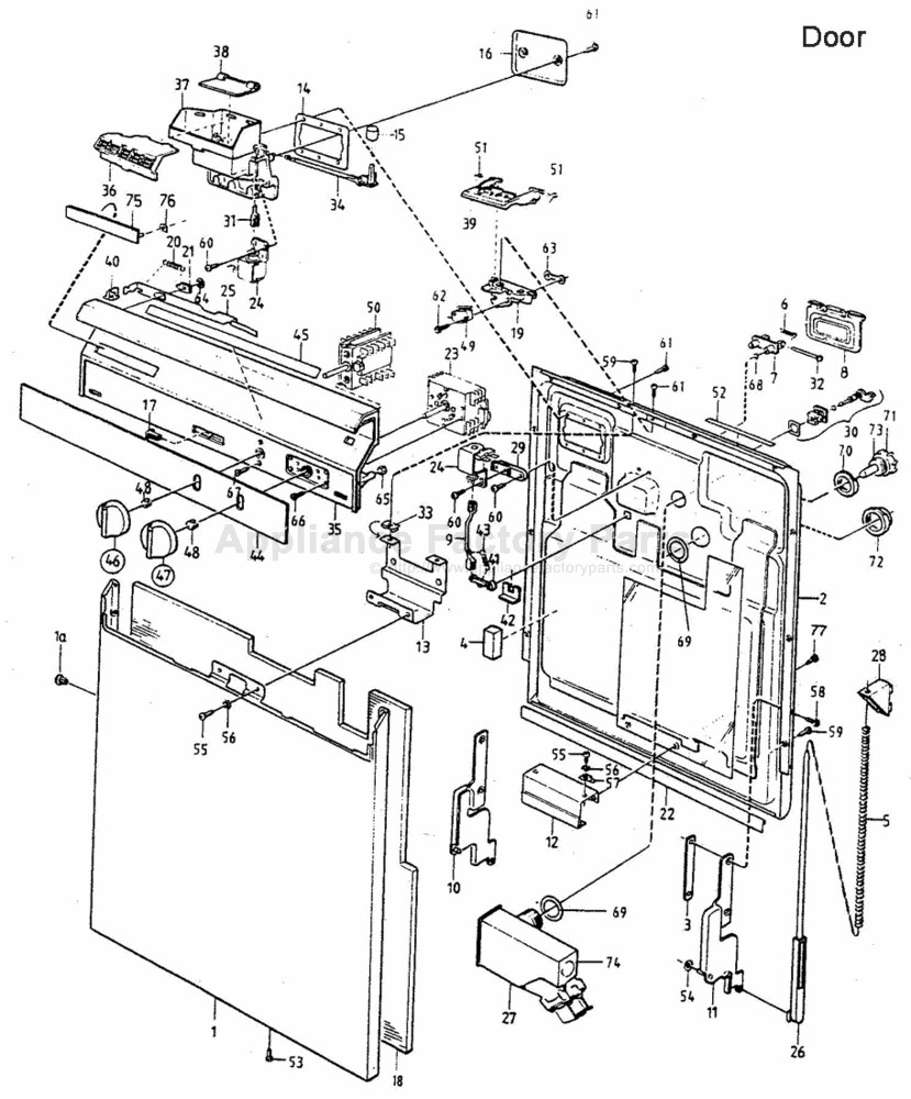 Asko Dishwasher Dbi675 Parts Diagram asko Dishwasher Parts Diagram