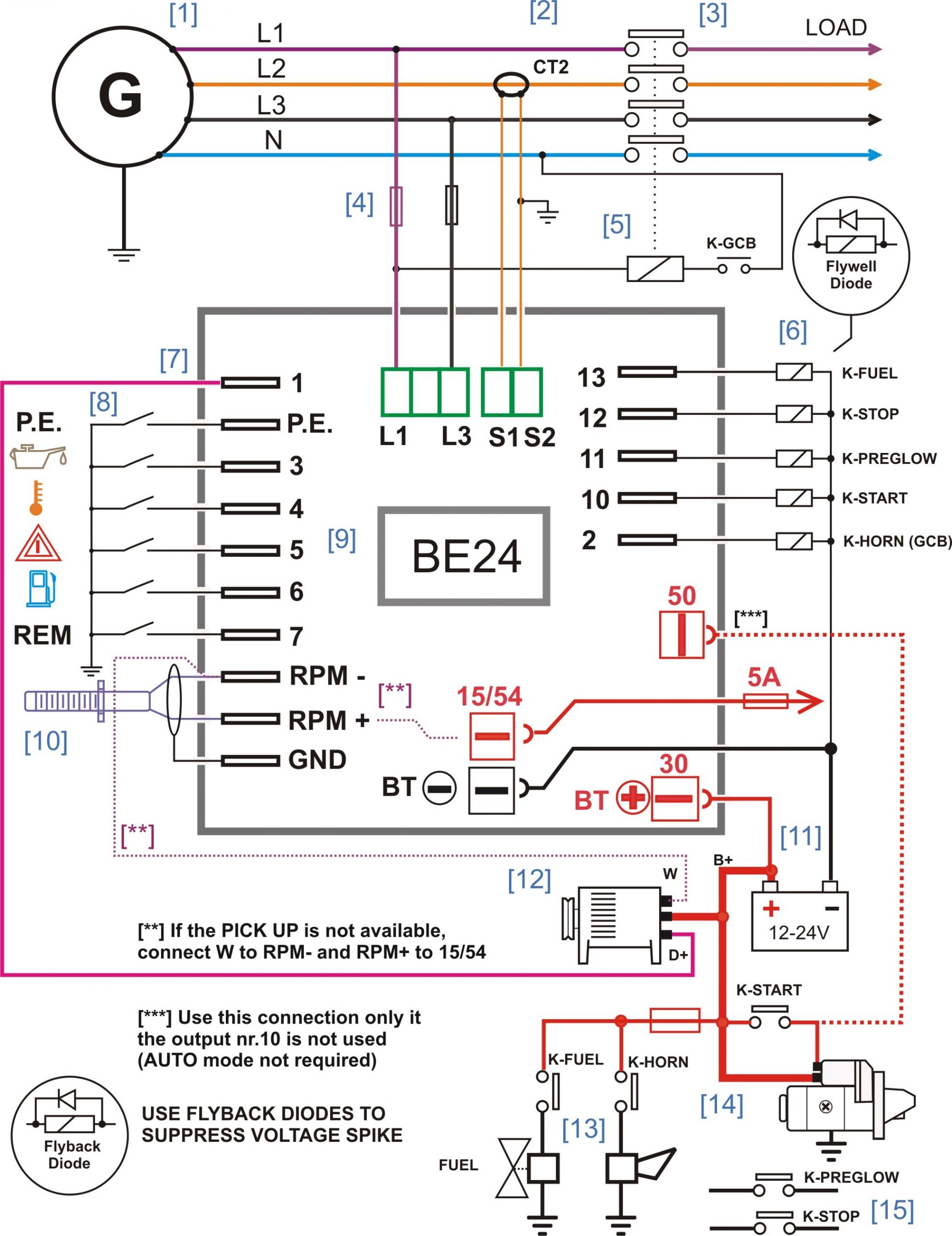 Diesel Engines Wiring Sel Generator Control Panel Wiring Diagram – Genset Controller Of Diesel Engines Wiring