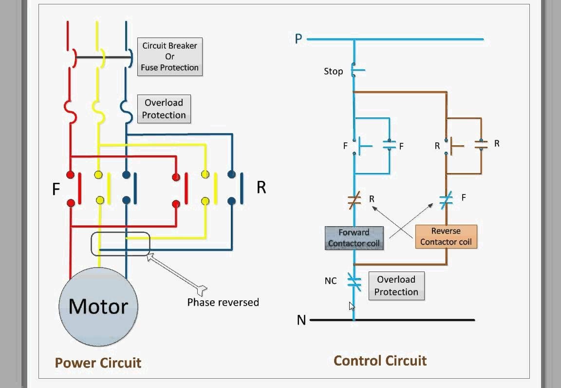 Forward Reverse Lader and Wiring Diagram Control Circuit for forward and Reverse Motor at Wiring Diagram