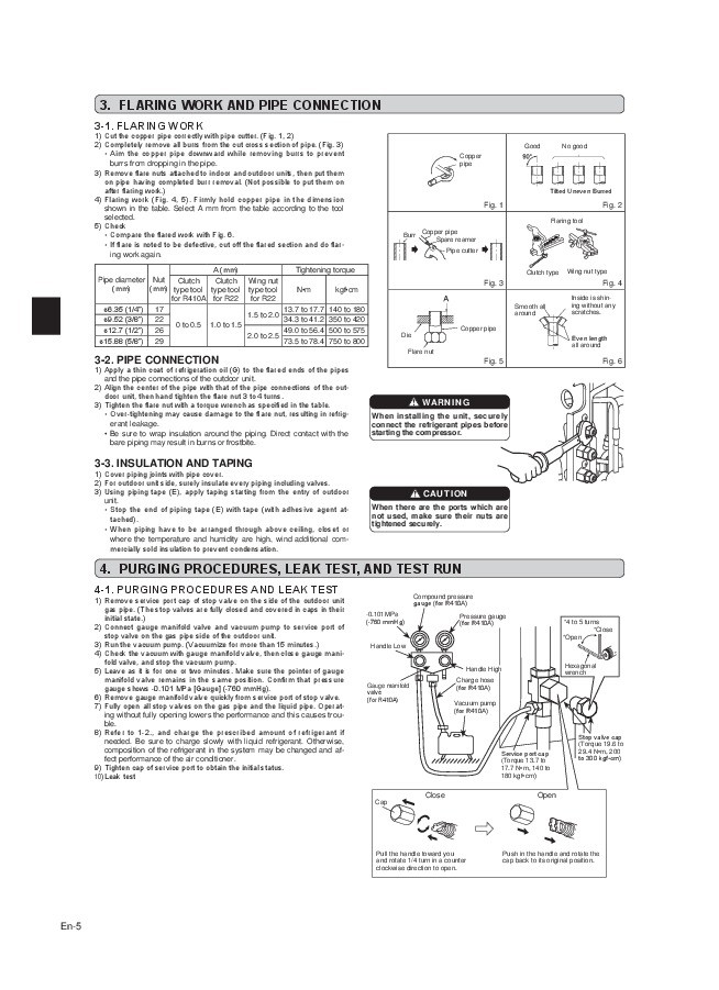 Kib M2401 Installation Manual Mitsubishi Mxz 6c120va Air Conditioner Installation Manual Of Kib M2401 Installation Manual