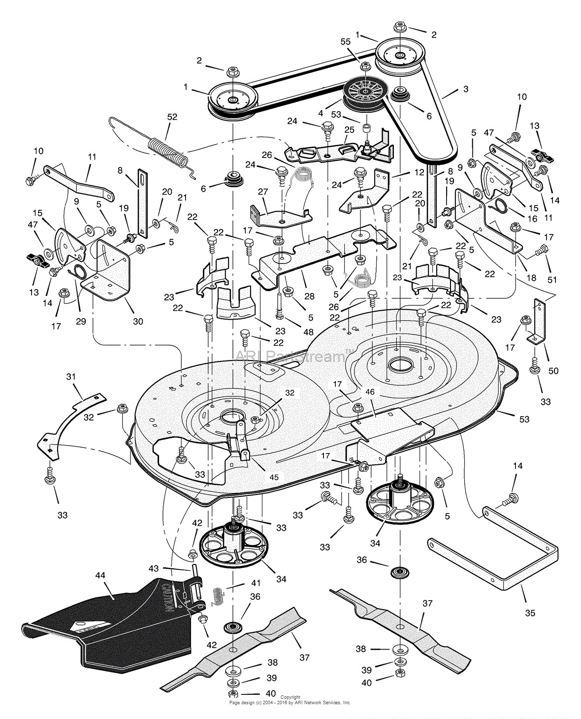 Parts Breakdown Of Electrical On 2004 4.6 Liter Murray X68a Lawn Tractor 2004 Parts Diagram for Mower Housing Of Parts Breakdown Of Electrical On 2004 4.6 Liter
