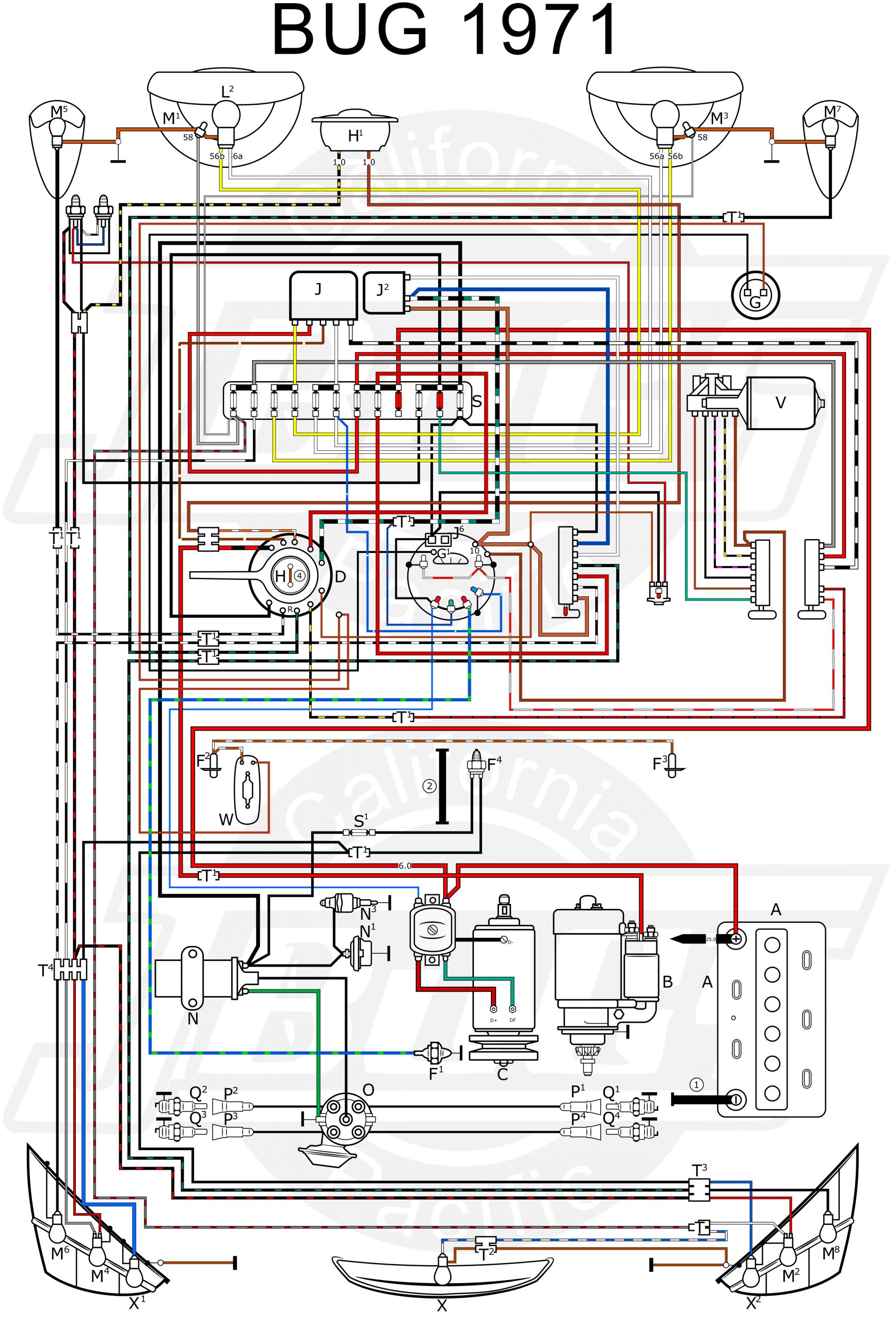 Beetle 1600 Wiring Diagram Diagram] 1972 Vw Bug Wiring Diagram Full Version Hd Quality Wiring … Of Beetle 1600 Wiring Diagram