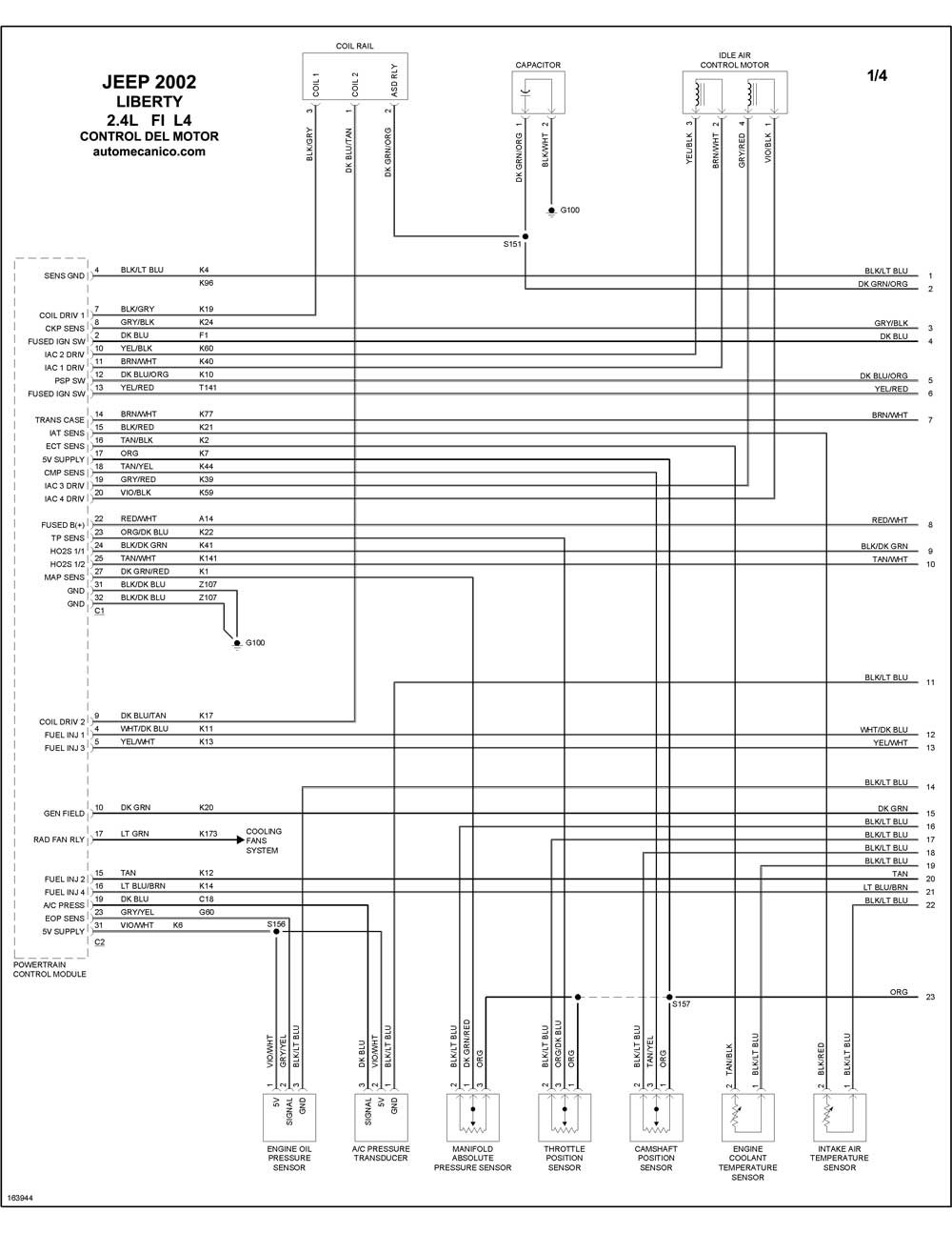 Diagrama Delmotor De Liverti 3.7 Jeep Kj 2003 Jeep – Diagramas Control Del Motor 2002 – Graphics – Esquemas … Of Diagrama Delmotor De Liverti 3.7 Jeep Kj 2003