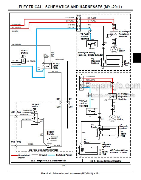 John Deere D100 Wiring Schematic John Deere D100 D110 D120 D130 D140 D150 D160 D170 Repair Manual ...