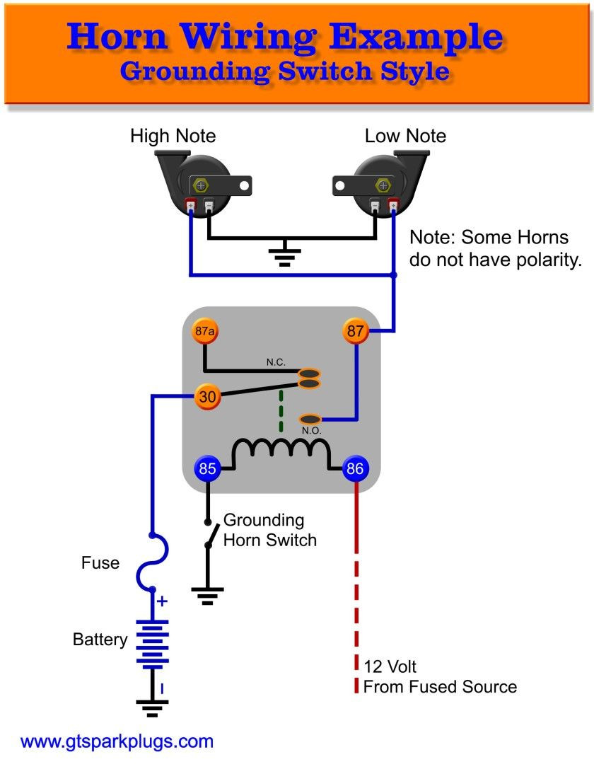Simple 12v Horn Wiring Diagram 45 Beautiful 5 Pin Relay Wiring Diagram Car Horn, Electrical … Of Simple 12v Horn Wiring Diagram