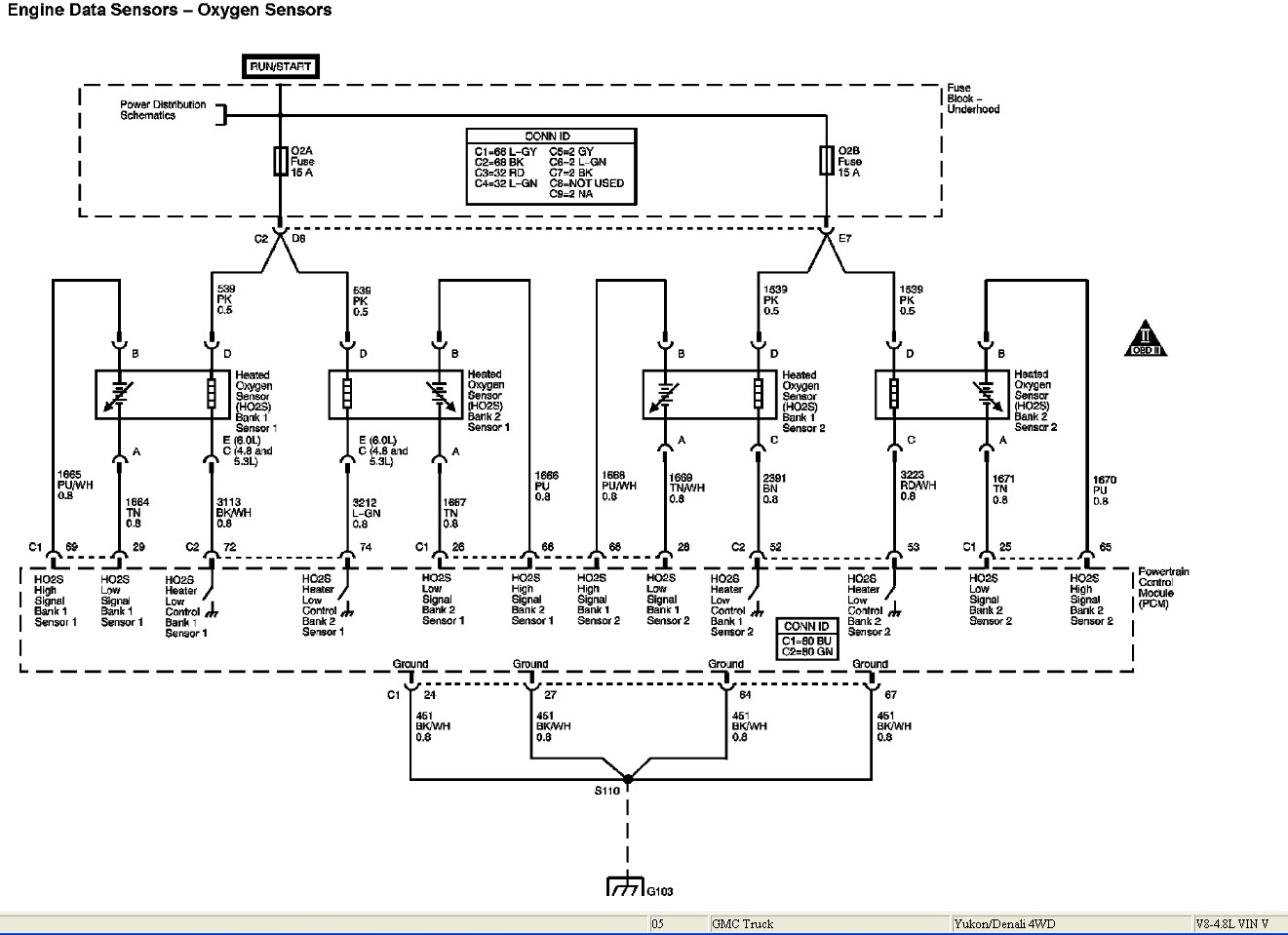 Wiring Diagram 2005 Gmc 1500 Trouble Rewiring O2 Sensor Harness after Dogs ate It – Motor … Of Wiring Diagram 2005 Gmc 1500