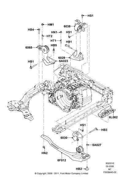 2009 ford Eacape Motor Diagram 2008 Escape V6 Engine Mount torque Specs ford Escape Automobiles ...