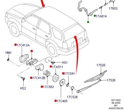 2009 ford Eacape Motor Diagram Rear Wiper Motor Cover, Center Console Door ford Escape … Of 2009 ford Eacape Motor Diagram